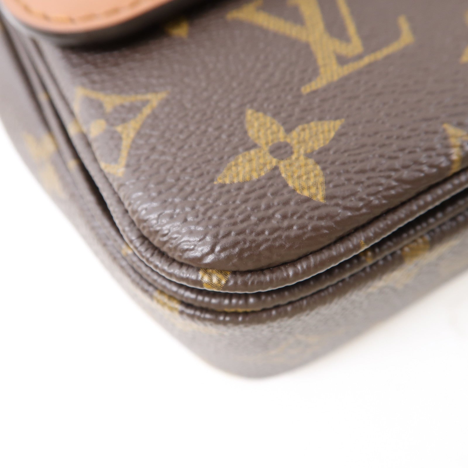 LOUIS VUITTON Monogram Marceau金扣肩背袋棕色