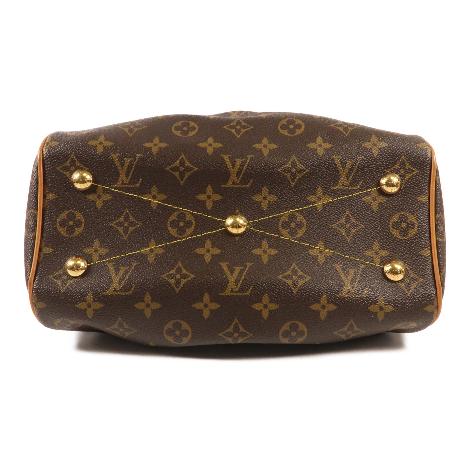 LOUIS VUITTON Monogram Tivoli PM金扣手挽袋