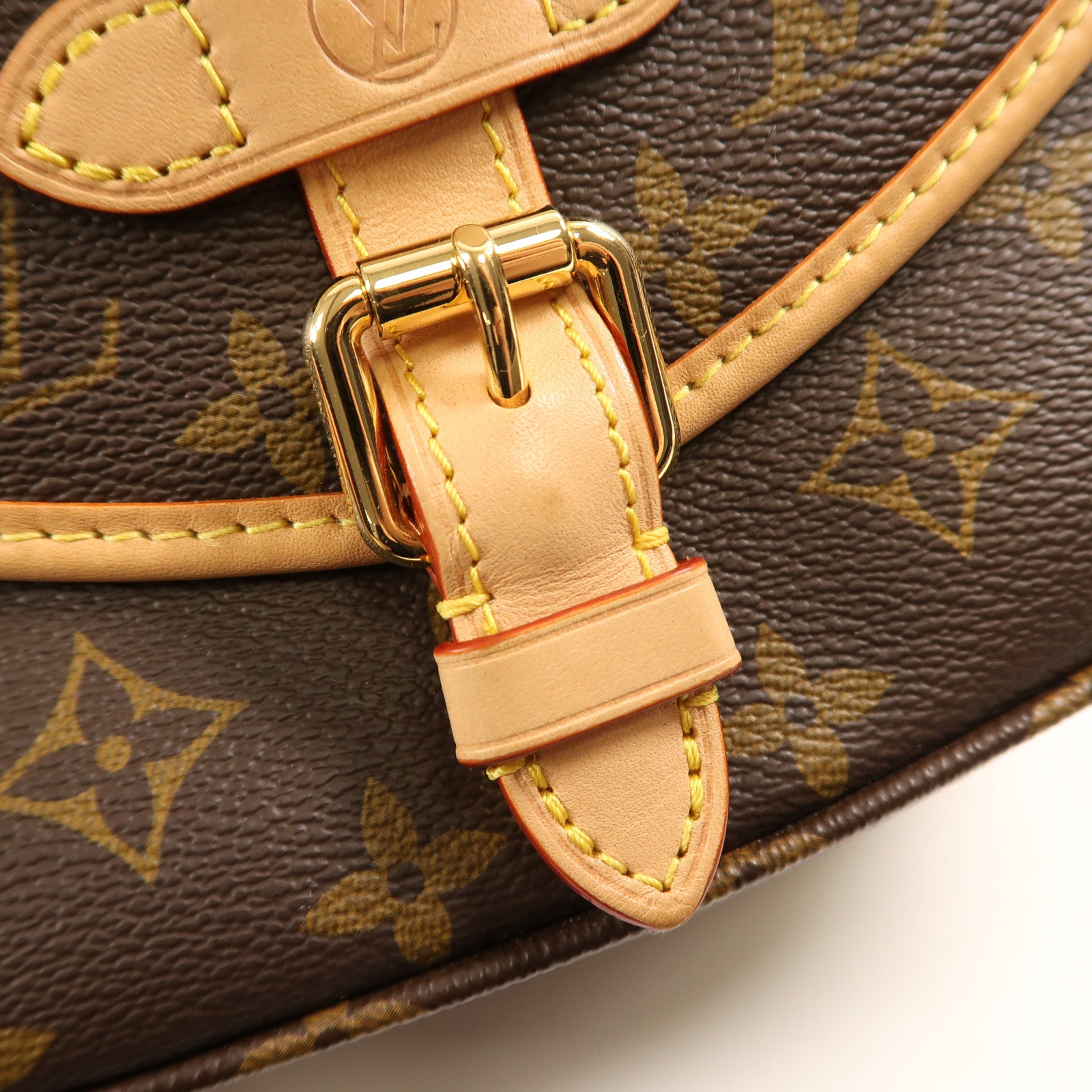LOUIS VUITTON Monogram Saumur BB金扣手挽肩背兩用袋