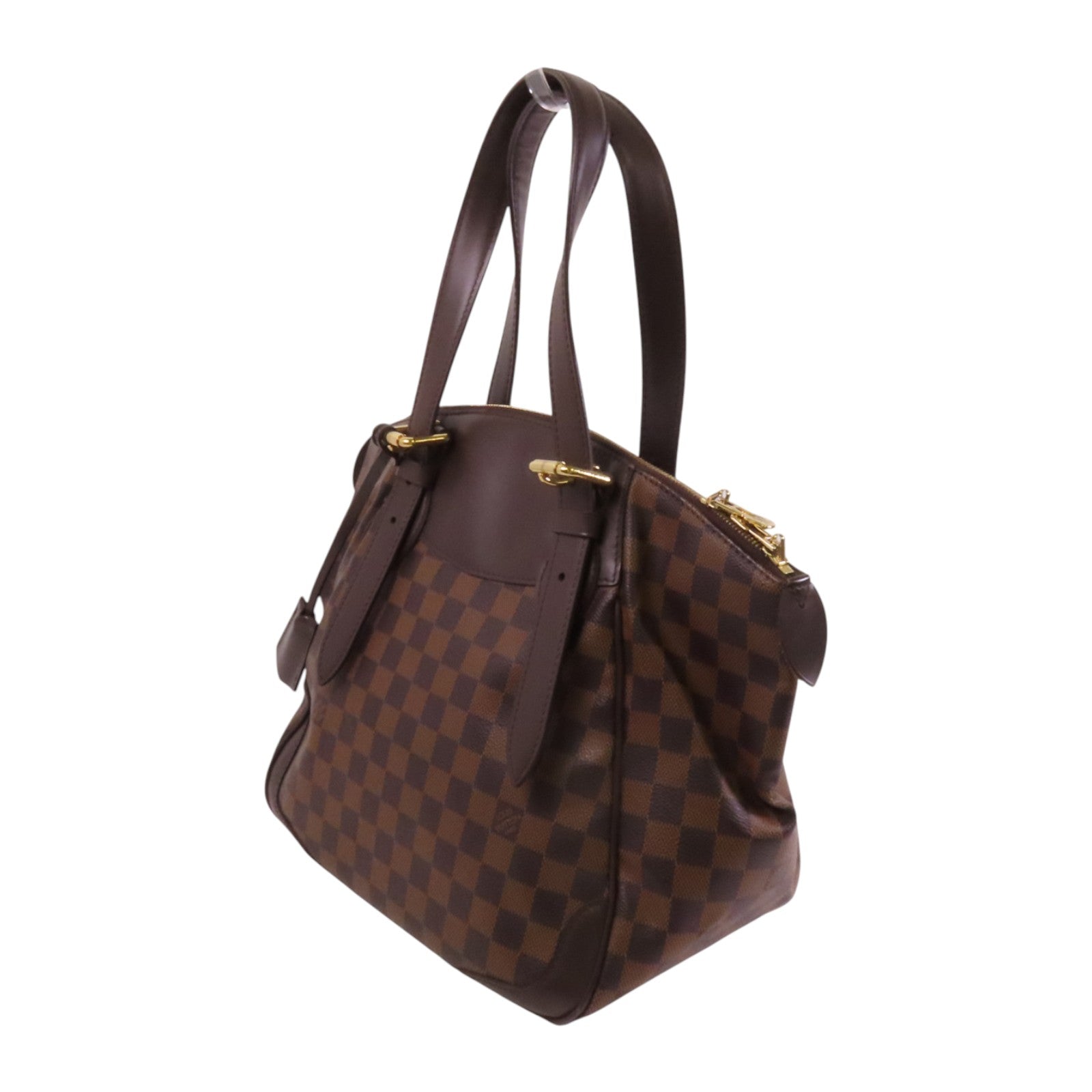 LOUIS VUITTON Damier Ebene Verona PM金扣肩背袋
