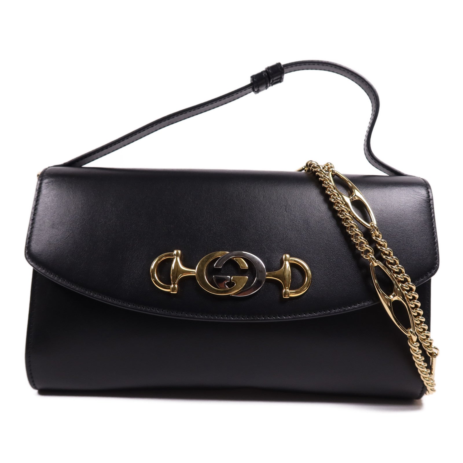 GUCCI 牛皮皮革Chain Shoulder Bag鏈帶肩背袋