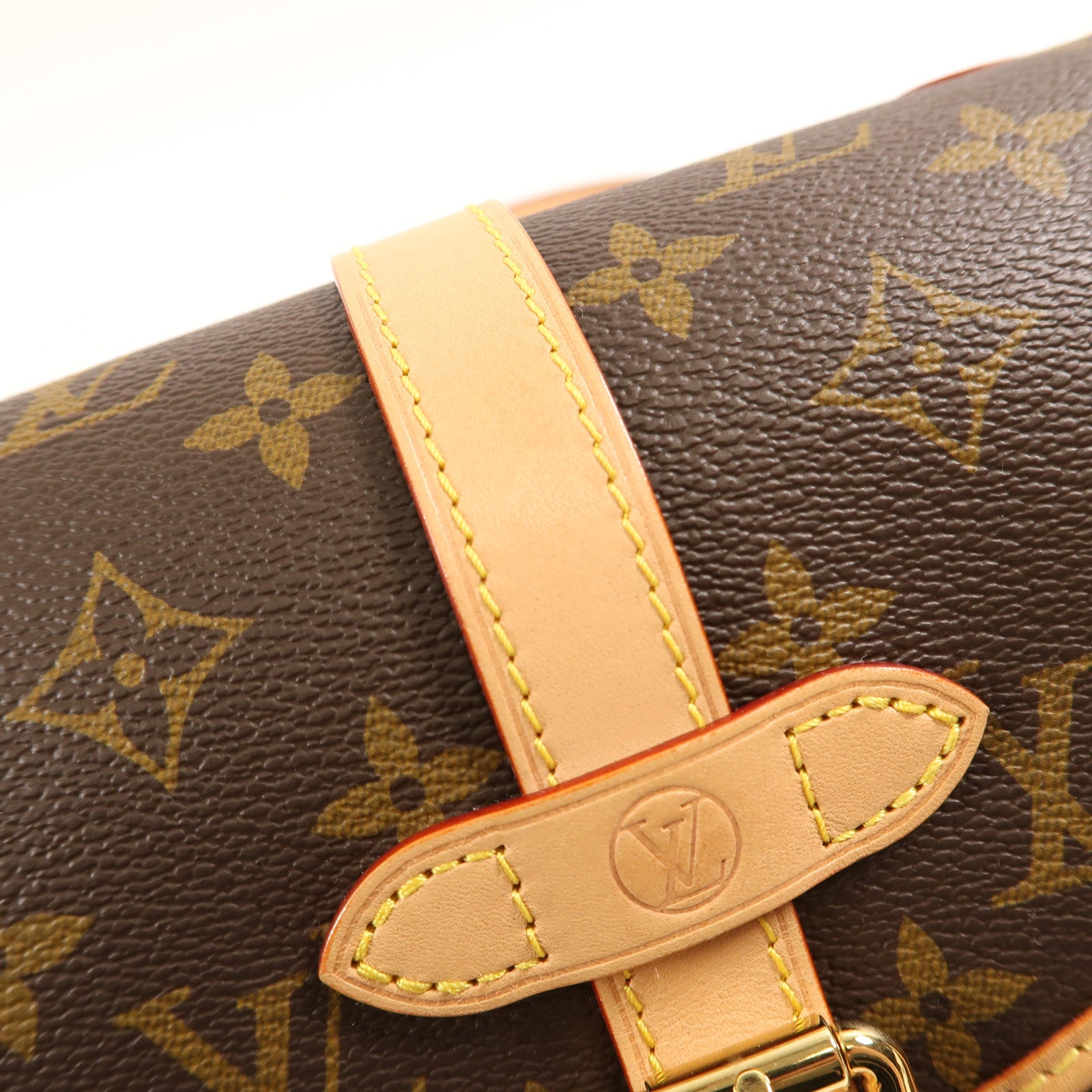 LOUIS VUITTON Monogram Saumur BB金扣手挽肩背兩用袋