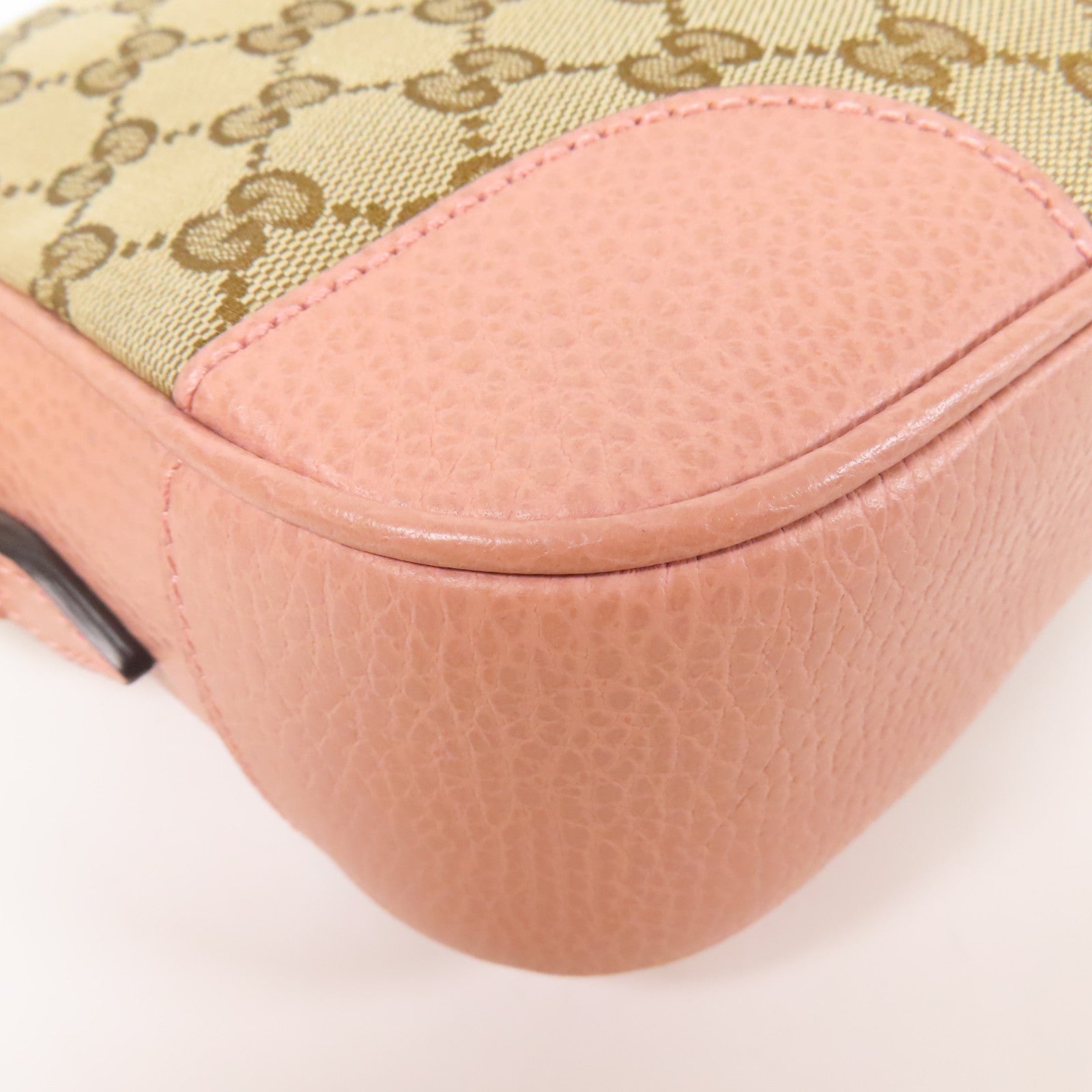 GUCCI 帆布/皮革Shoulder Bag金扣肩背袋