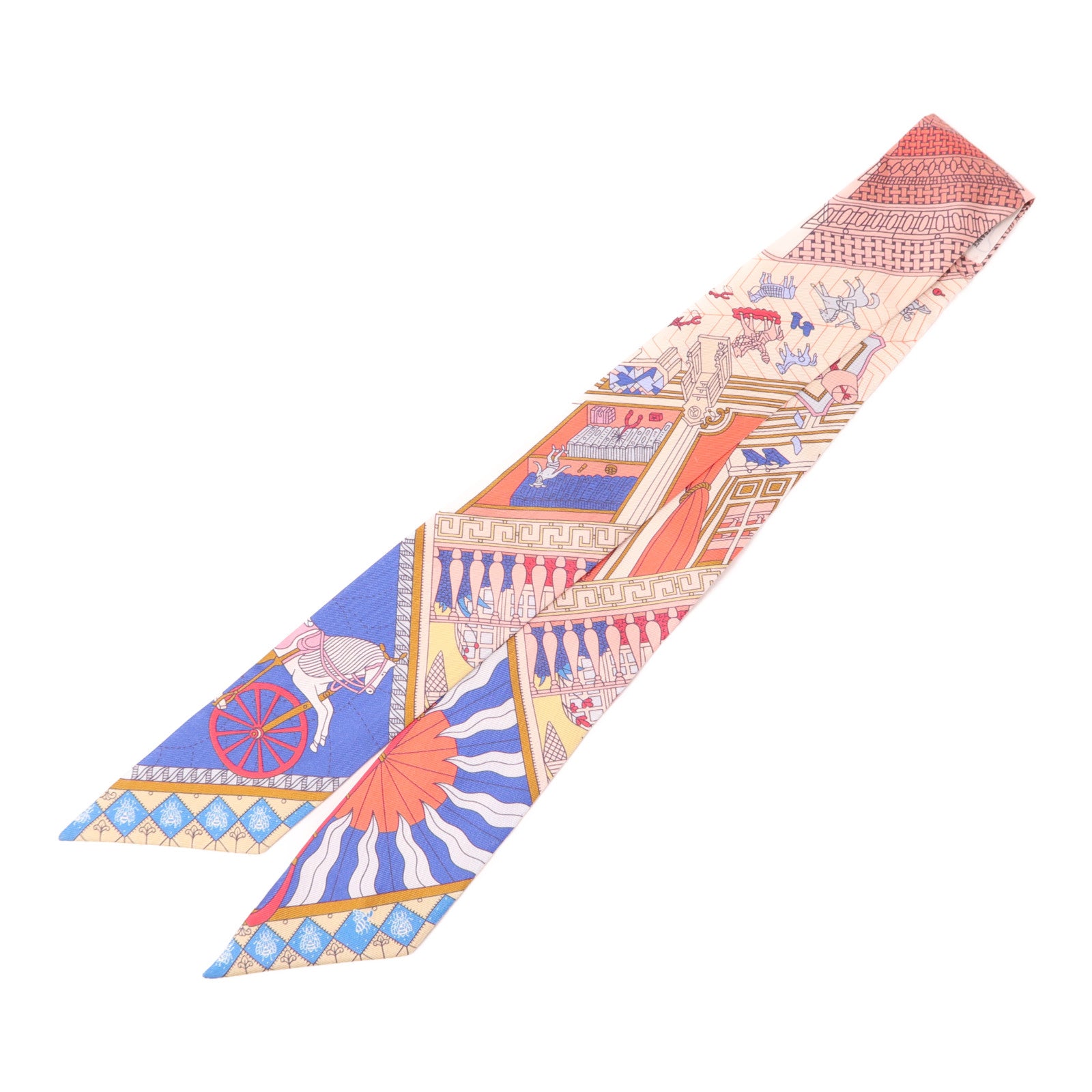 HERMES 【激減優惠】絲質Twilly絲巾