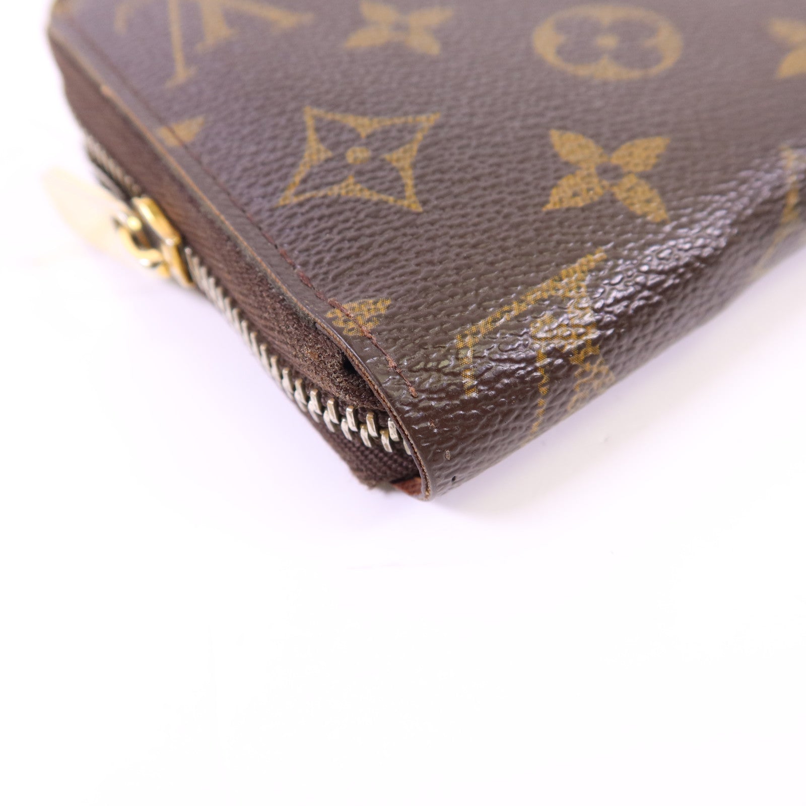 LOUIS VUITTON Monogram Zipper Long Wallet金扣長錢包M60017