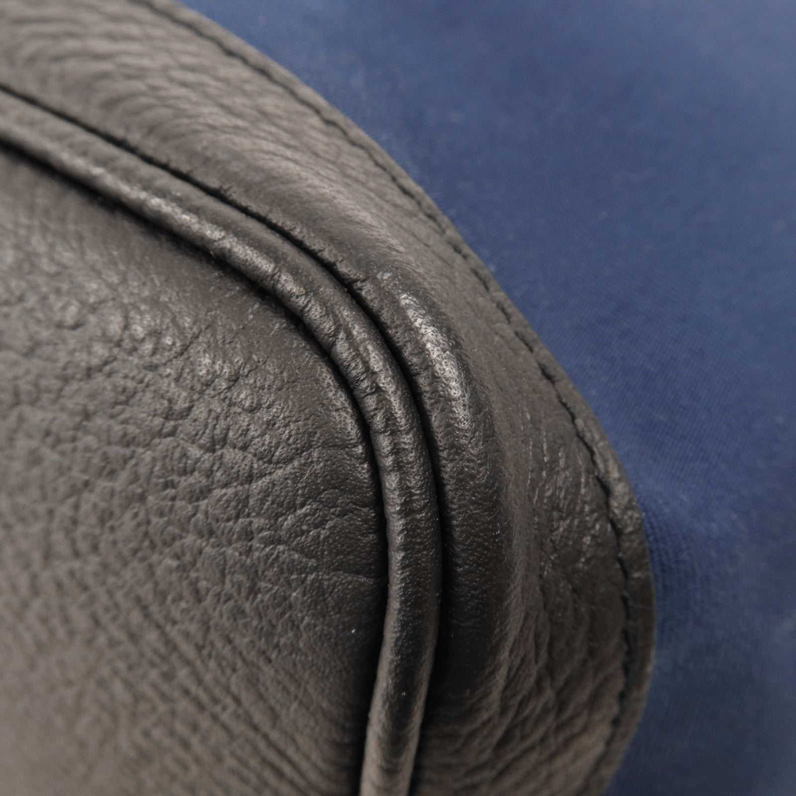 HERMES 帆布/皮革Garden Party PM銀扣手挽袋