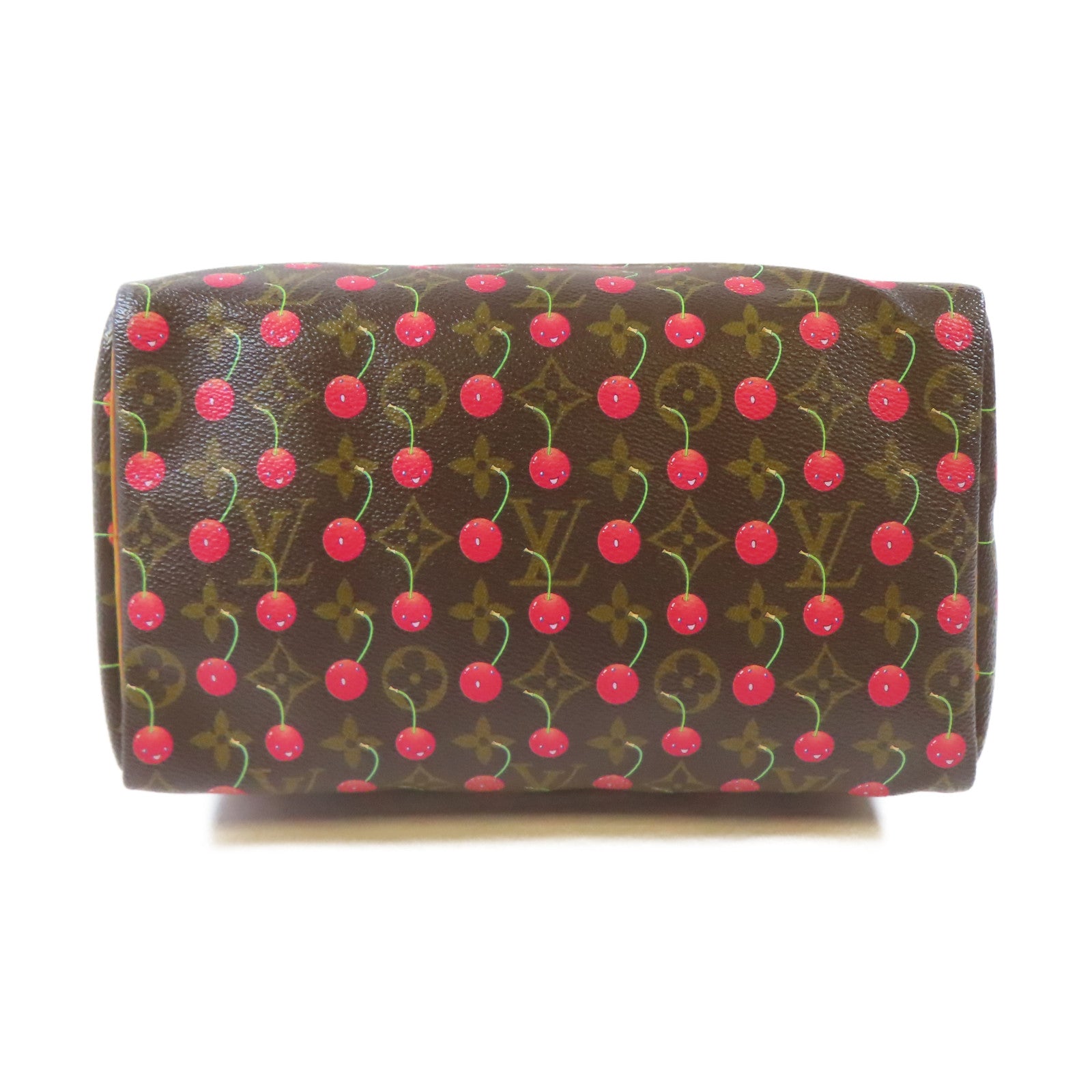 LOUIS VUITTON Monogram Cherry Speedy 25金扣手挽袋啡色