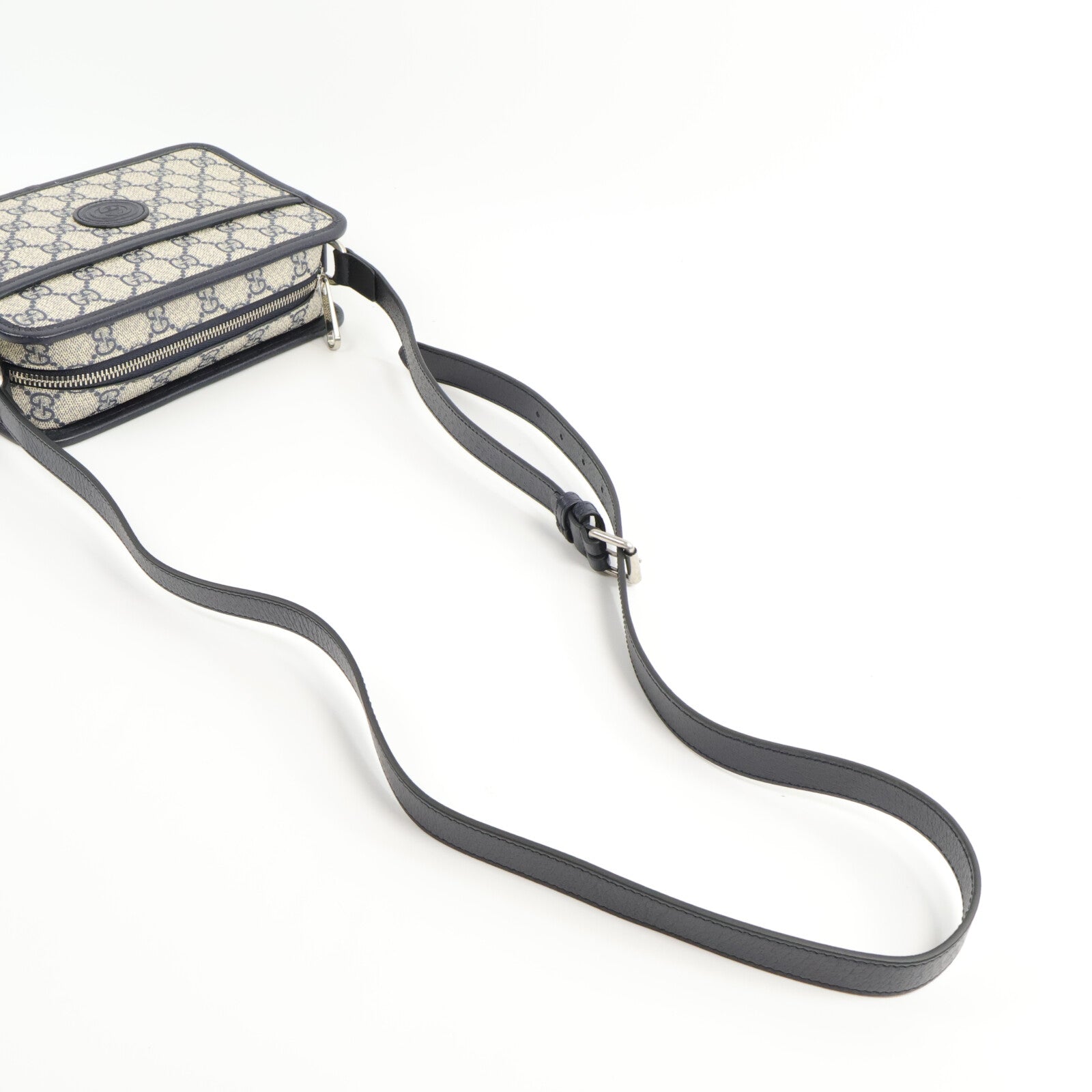 GUCCI 塗層帆布Interlocking G Shoulder Bag肩背袋