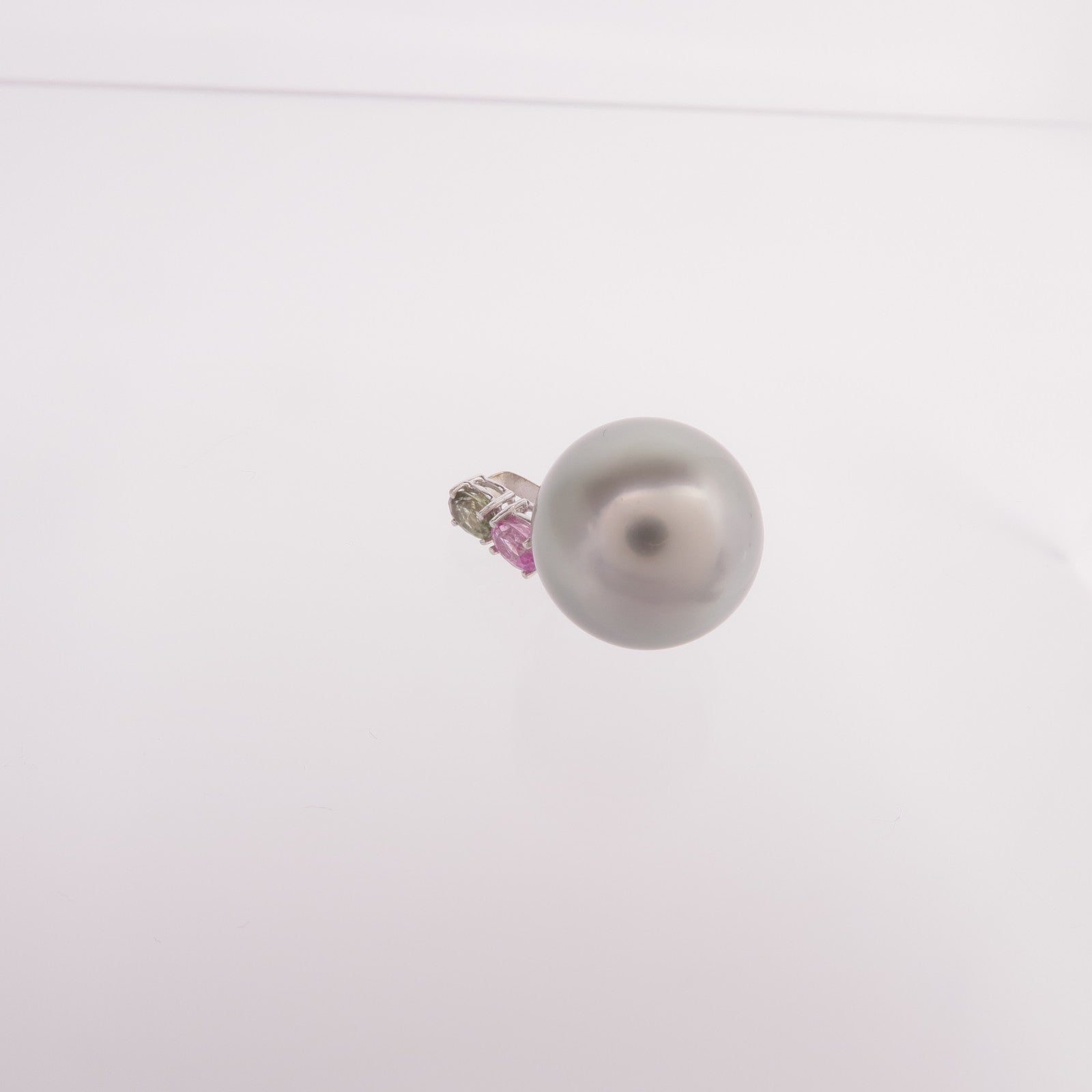 JEWELRY 【激減優惠】18K白金Pearl/Color Stones Pendant Top珍珠/彩色寶石吊墜
