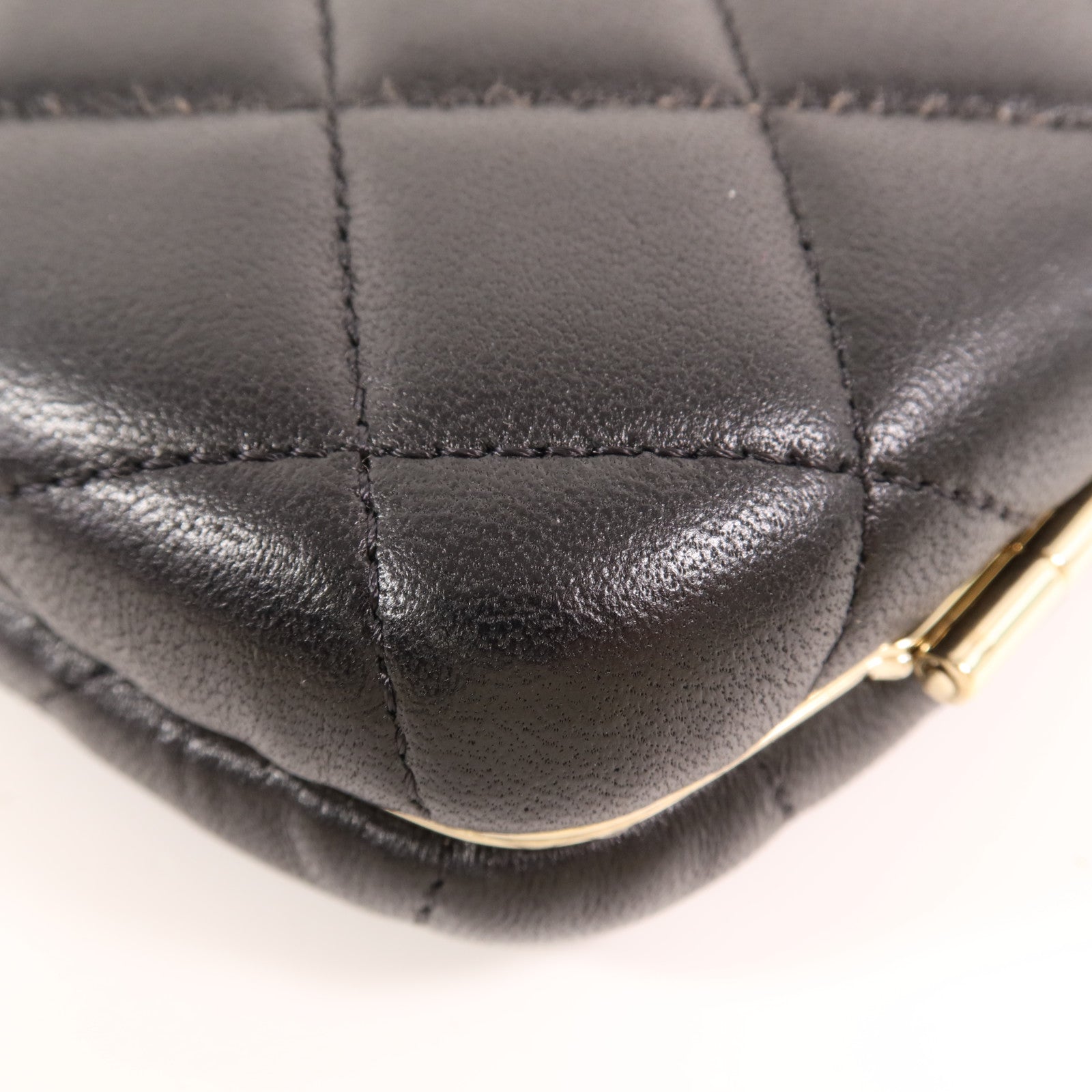 CHANEL 【激減優惠】羊皮皮革Chain Shoulder金扣鏈帶肩背袋
