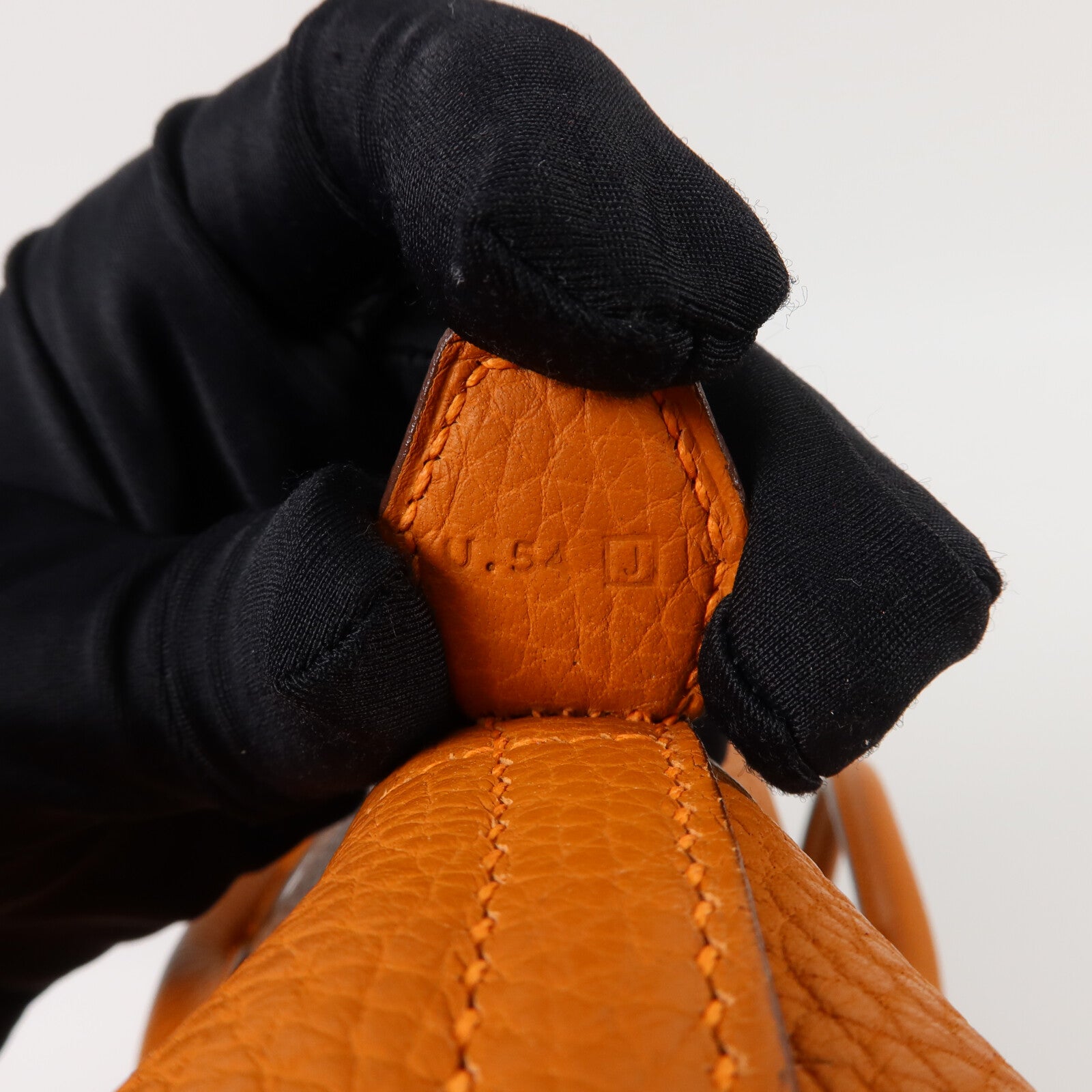 HERMES Clemence皮革Bolide 31手挽肩背兩用袋Orange