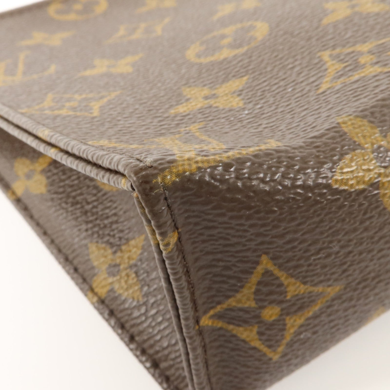LOUIS VUITTON Monogram Toiletry Pouch 19金扣手拿包棕色