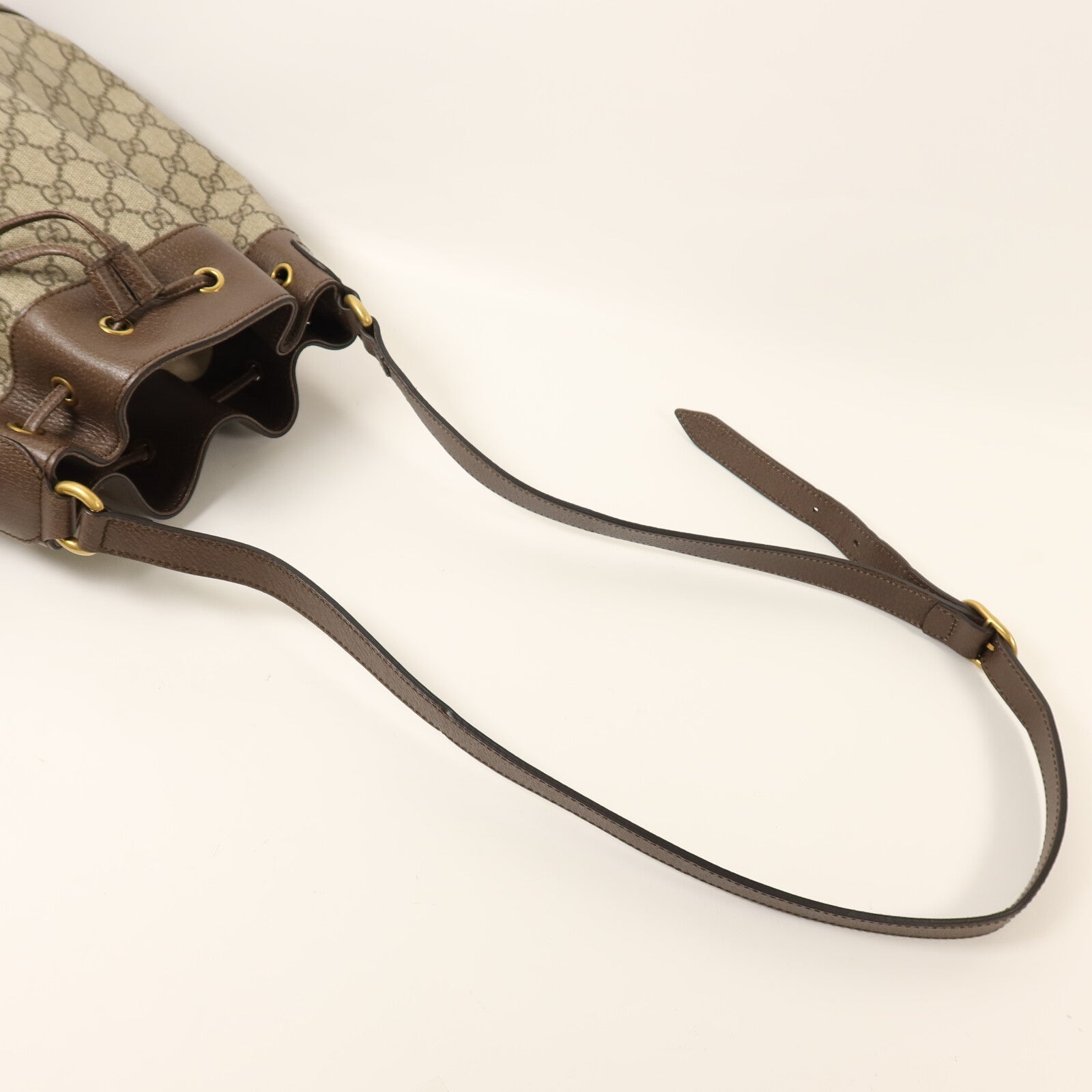GUCCI 塗層帆布Ophidia Bucket Bag金扣肩背袋