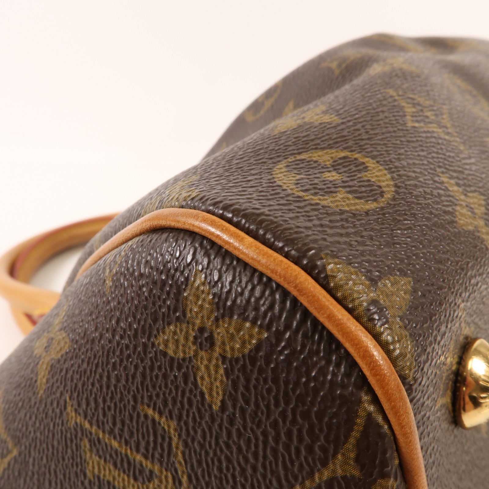 LOUIS VUITTON Monogram Tivoli PM金扣手挽袋