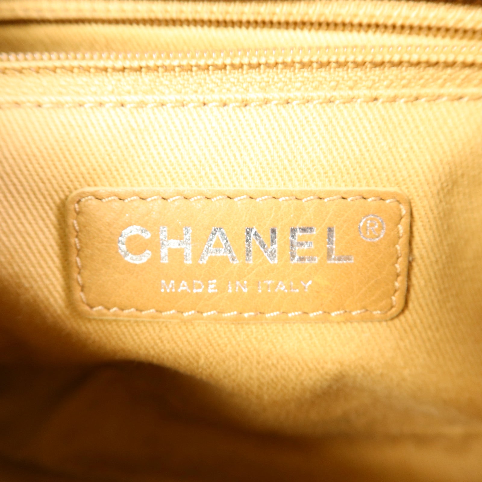 CHANEL 牛皮皮革Chain Shoulder Bag銀扣鏈帶肩背袋