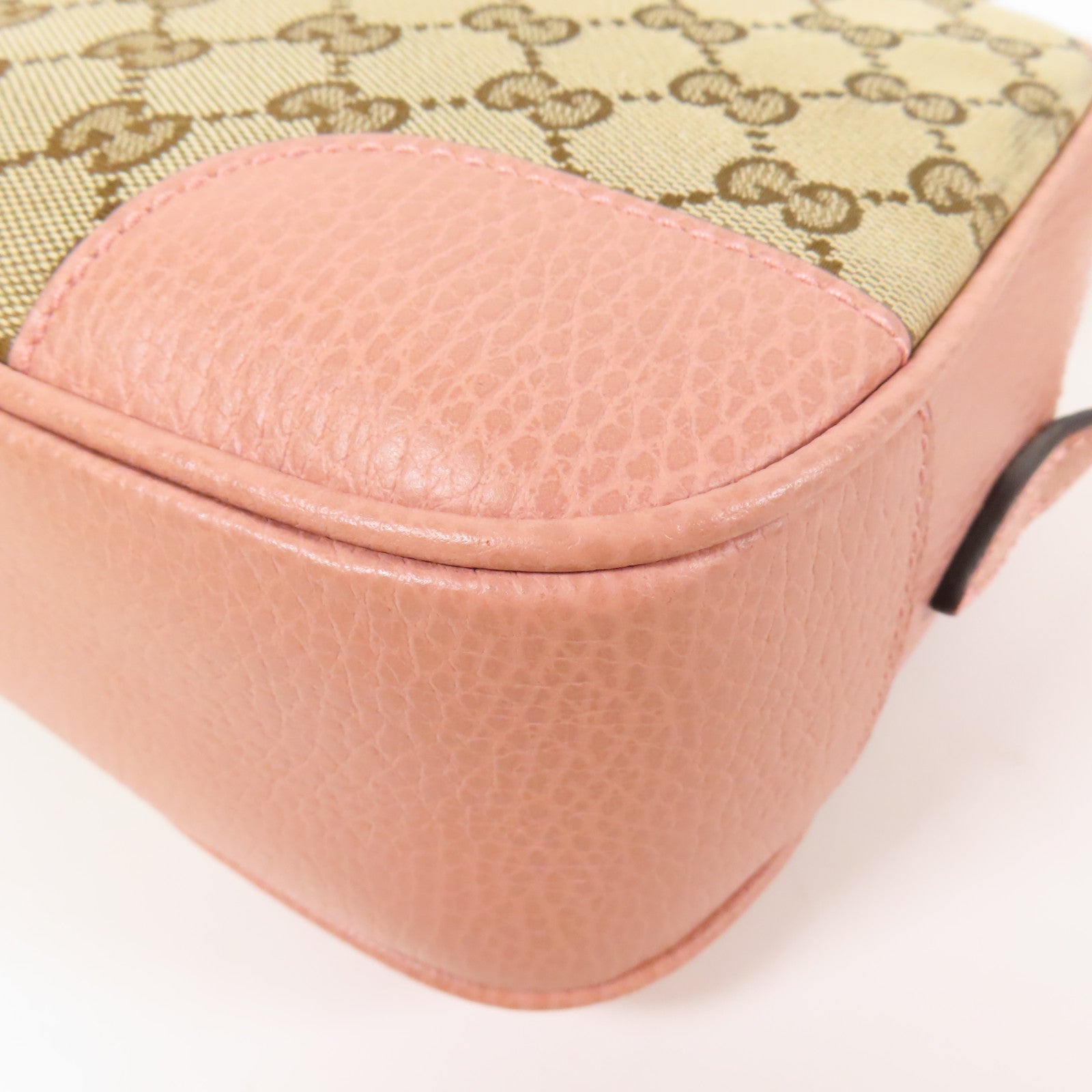 GUCCI 帆布/皮革Shoulder Bag金扣肩背袋