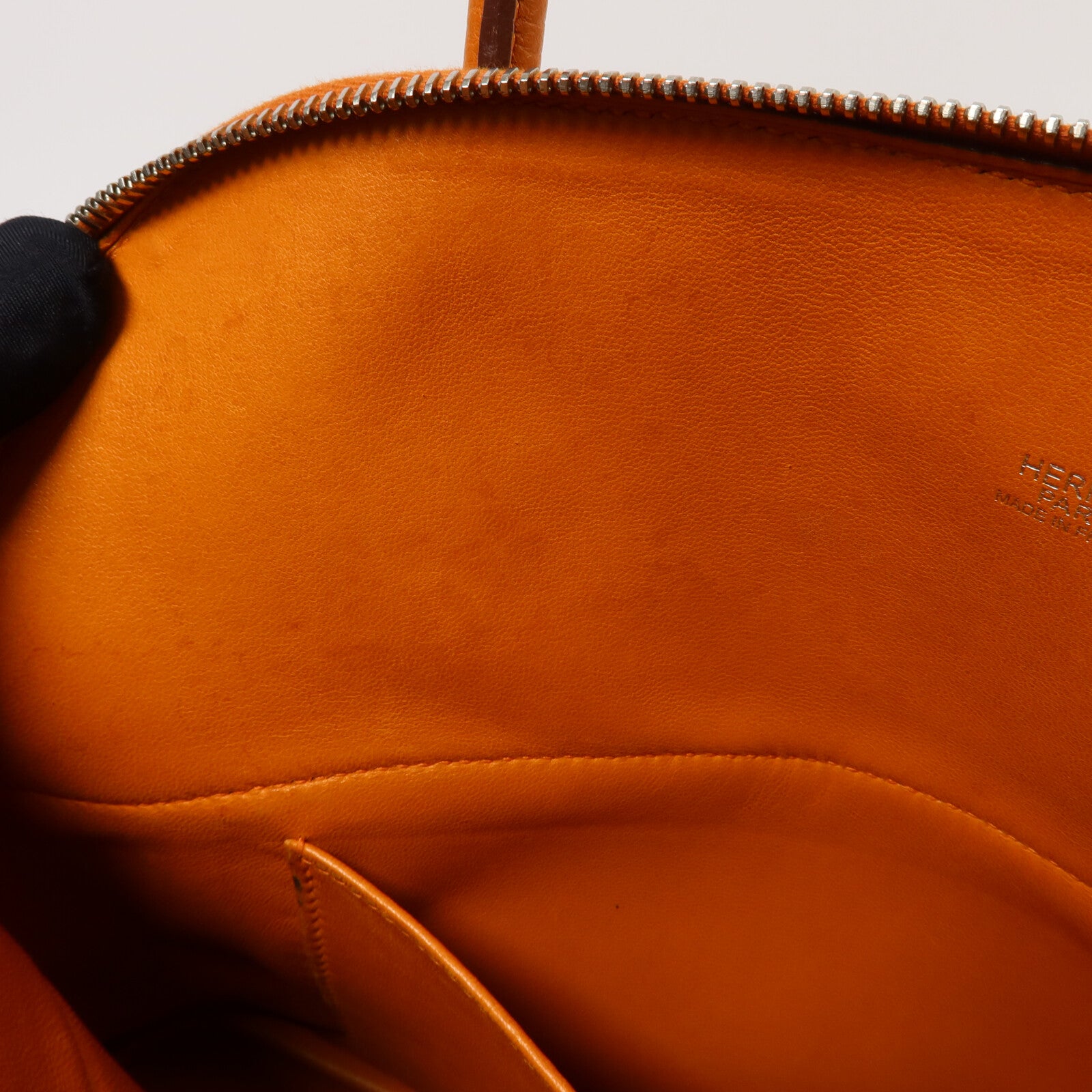 HERMES Clemence皮革Bolide 31手挽肩背兩用袋Orange