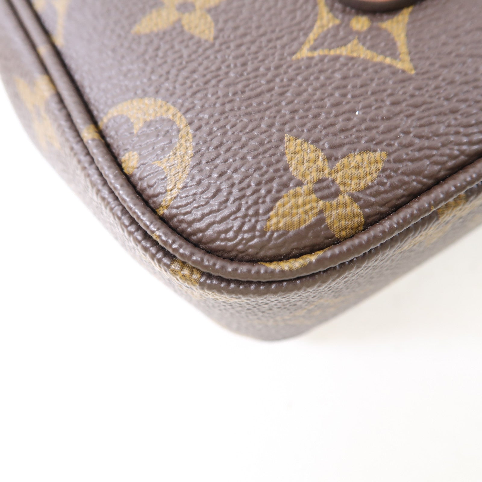 LOUIS VUITTON Monogram Marceau金扣肩背袋棕色