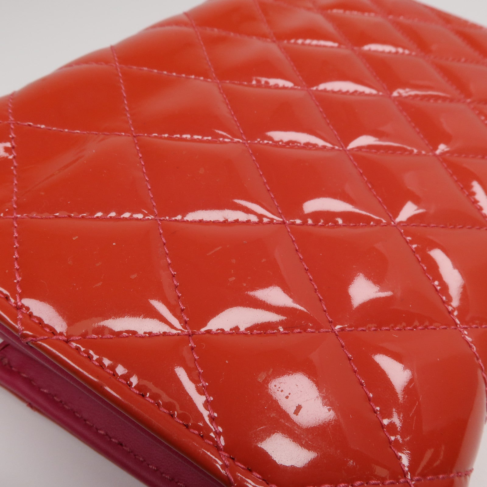CHANEL 【激減優惠】漆皮皮革Long Wallet銀扣長錢包