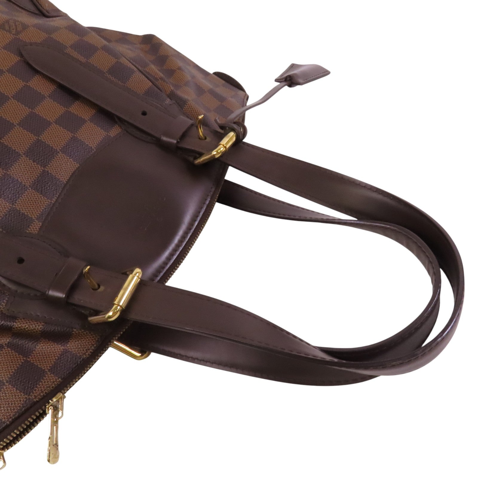 LOUIS VUITTON Damier Ebene Verona PM金扣肩背袋