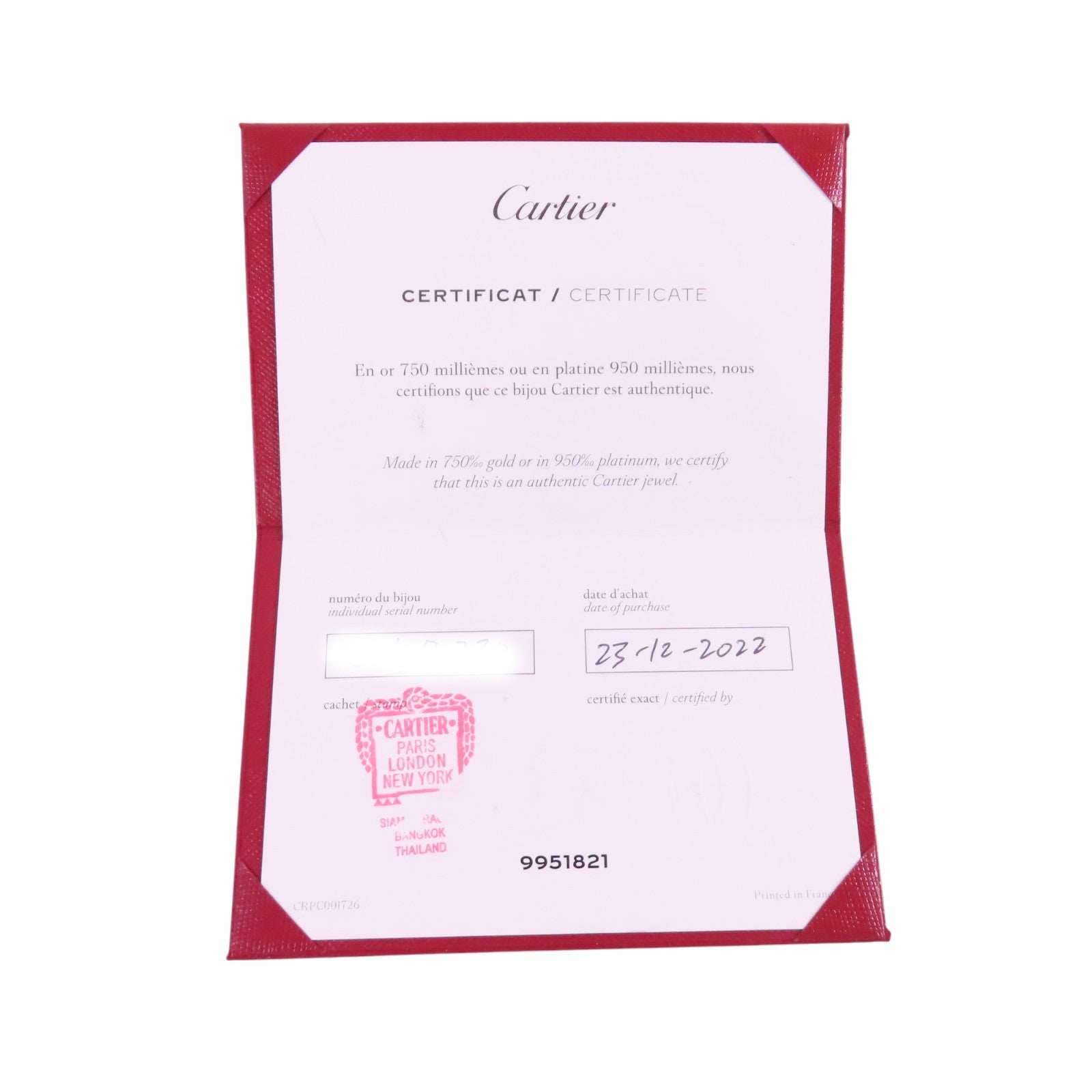 CARTIER 18K玫瑰金Love Bangle Full Diamond金扣手鐲#16