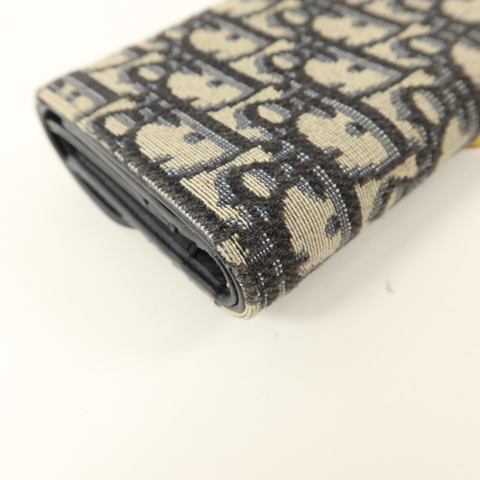 Dior 帆布/牛皮皮革Saddle Lotus Wallet錢包