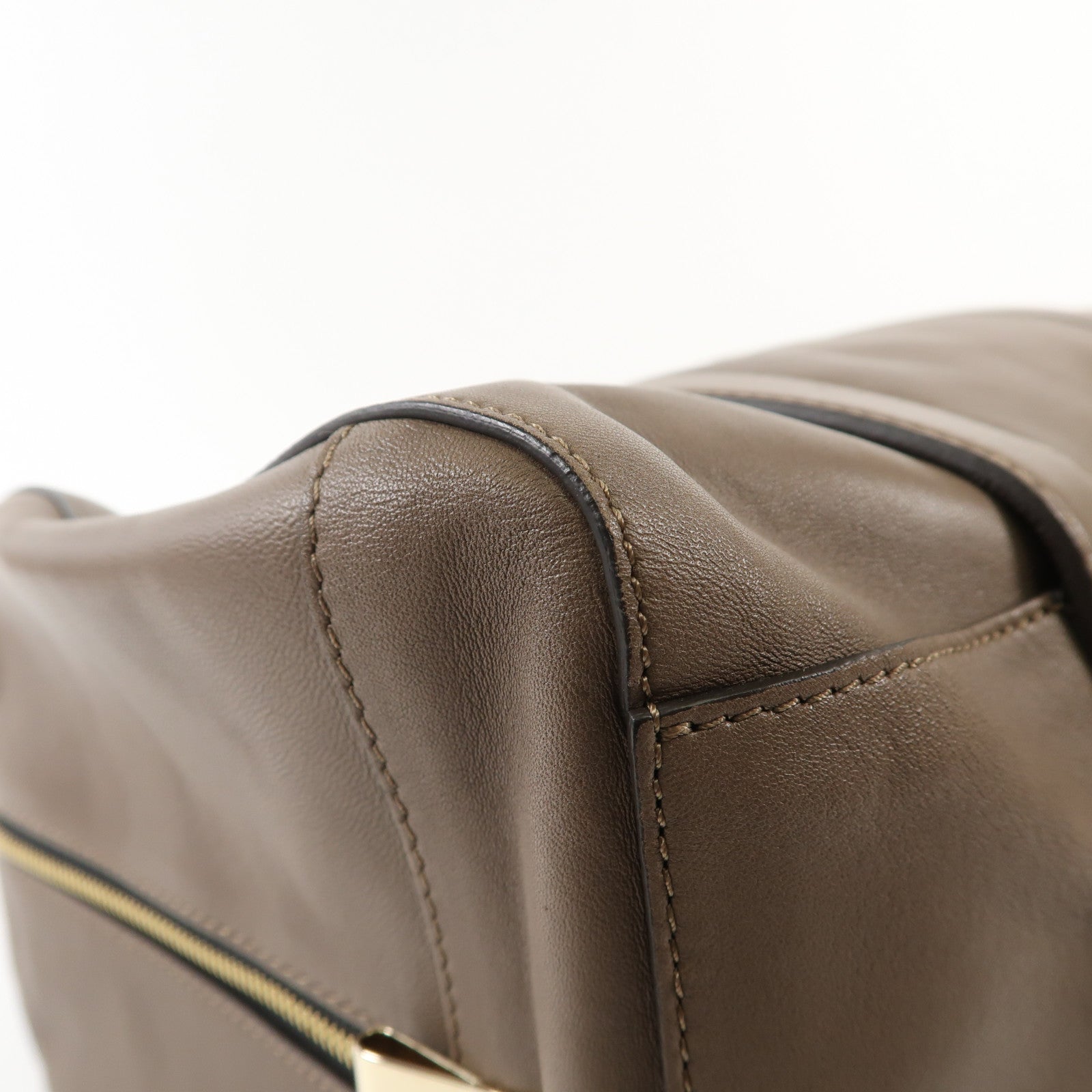 Chloe 羊皮皮革Hand Bag金扣手挽袋