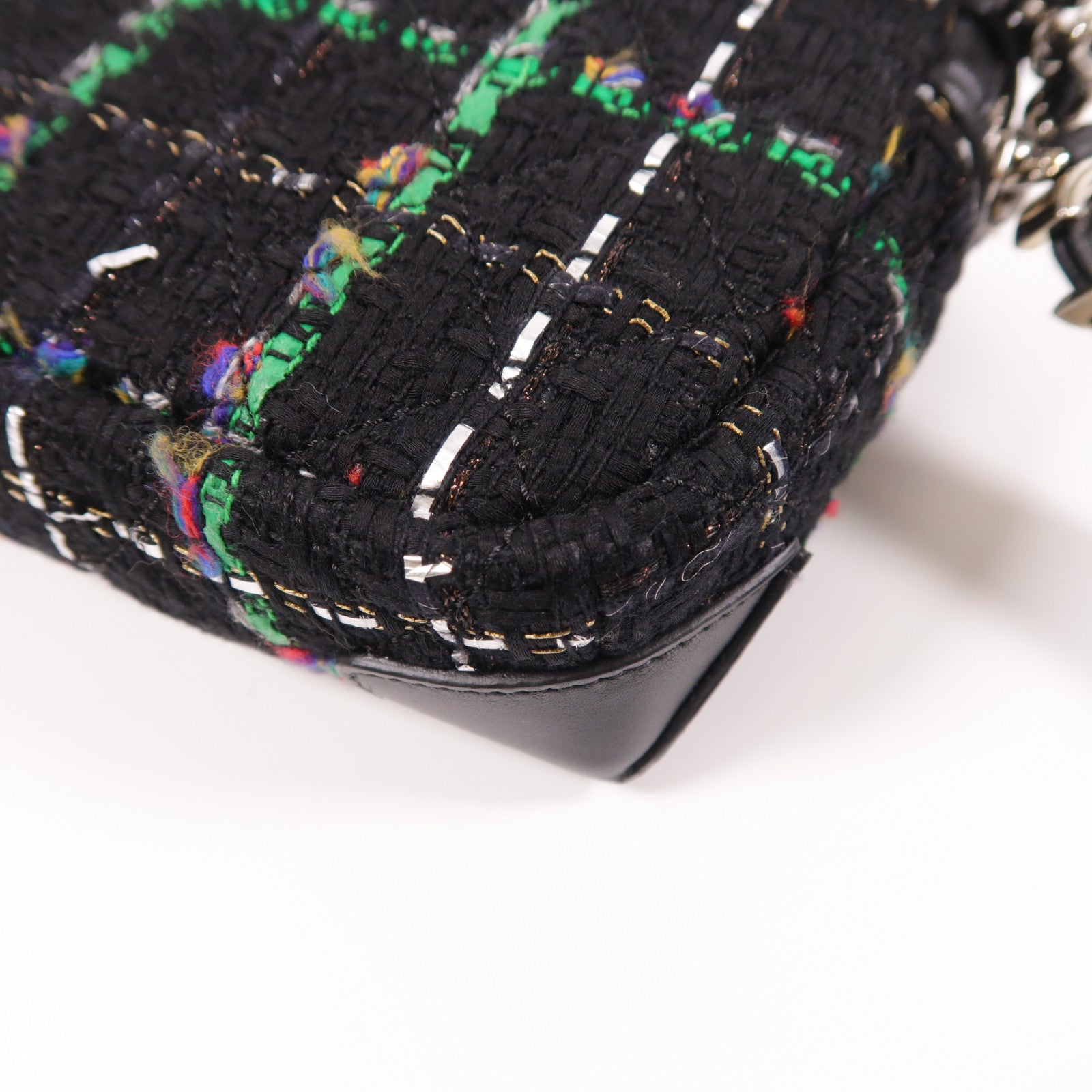 CHANEL Tweed Waist Bag銀扣腰包