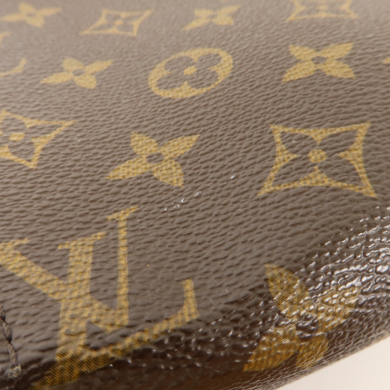 LOUIS VUITTON Monogram Toiletry Pouch 19金扣手拿包棕色