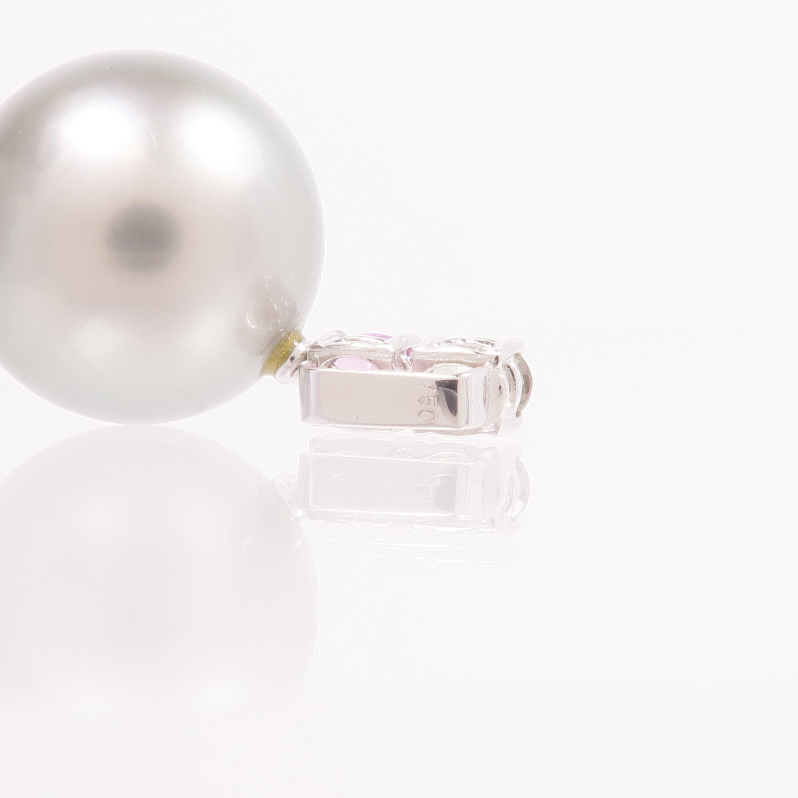 JEWELRY 【激減優惠】18K白金Pearl/Color Stones Pendant Top珍珠/彩色寶石吊墜
