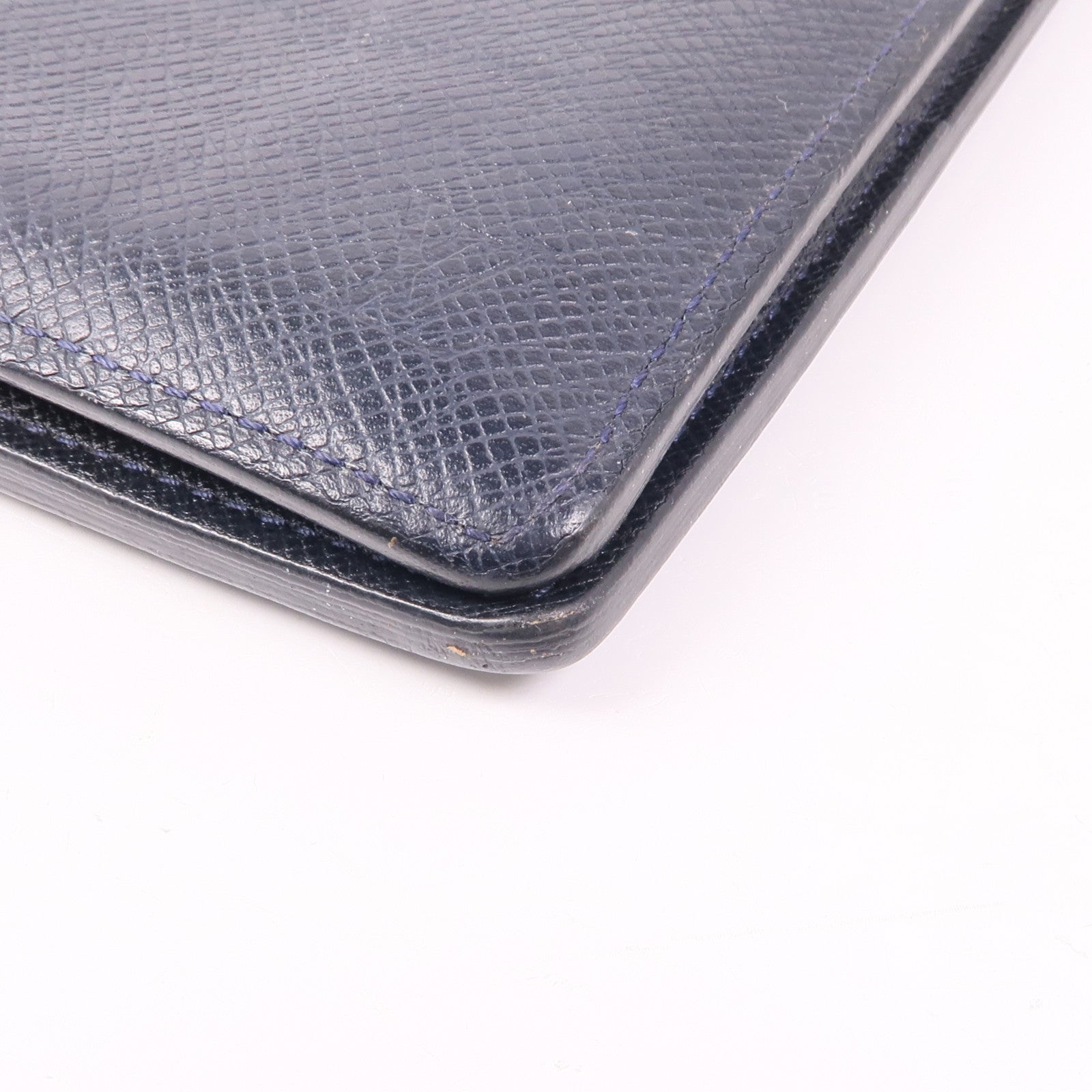 LOUIS VUITTON 【激減優惠】Taiga Brazza Wallet銀扣長錢包