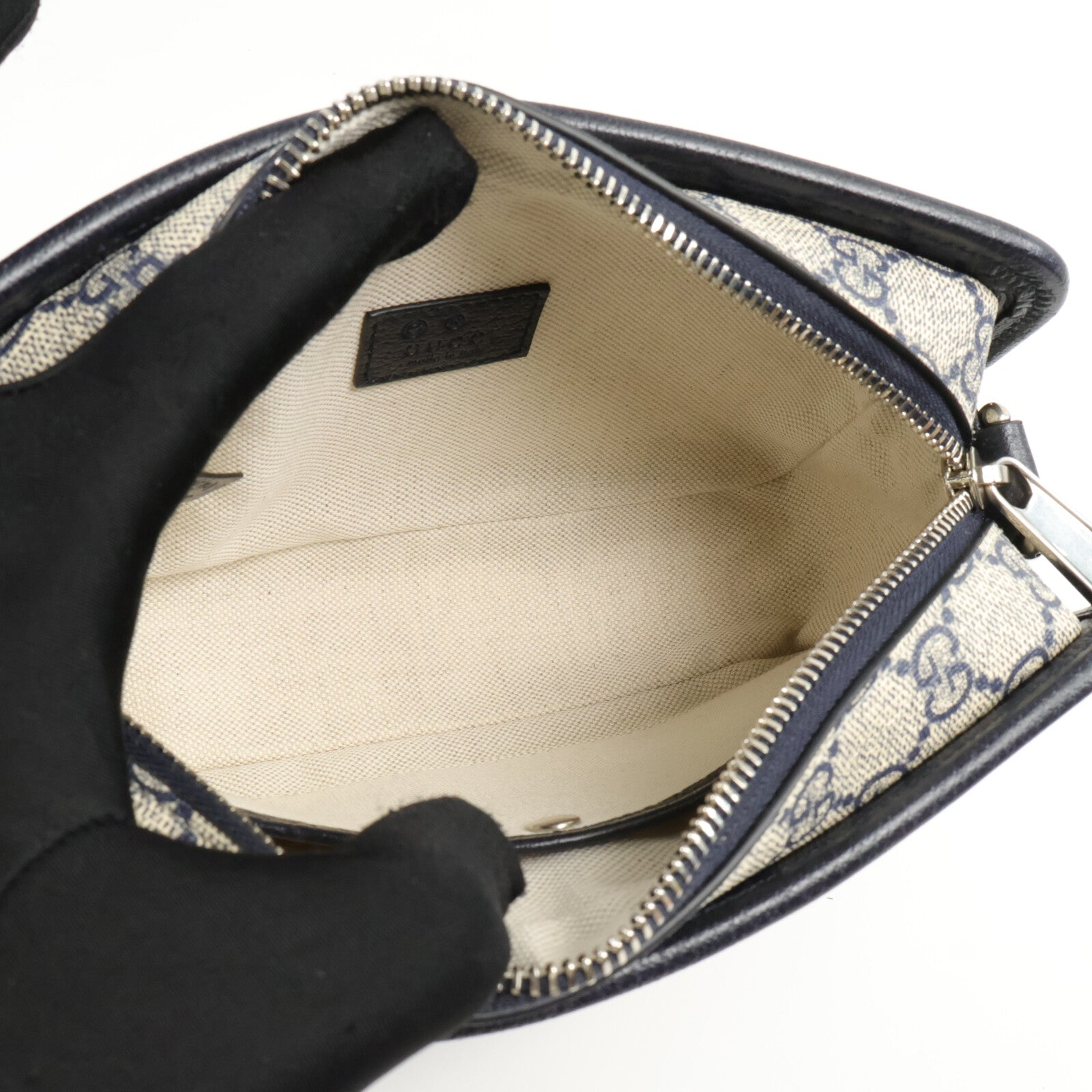 GUCCI 塗層帆布Interlocking G Shoulder Bag肩背袋