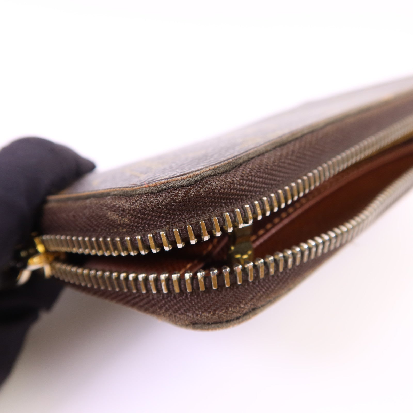 LOUIS VUITTON Monogram Zipper Long Wallet金扣長錢包M60017