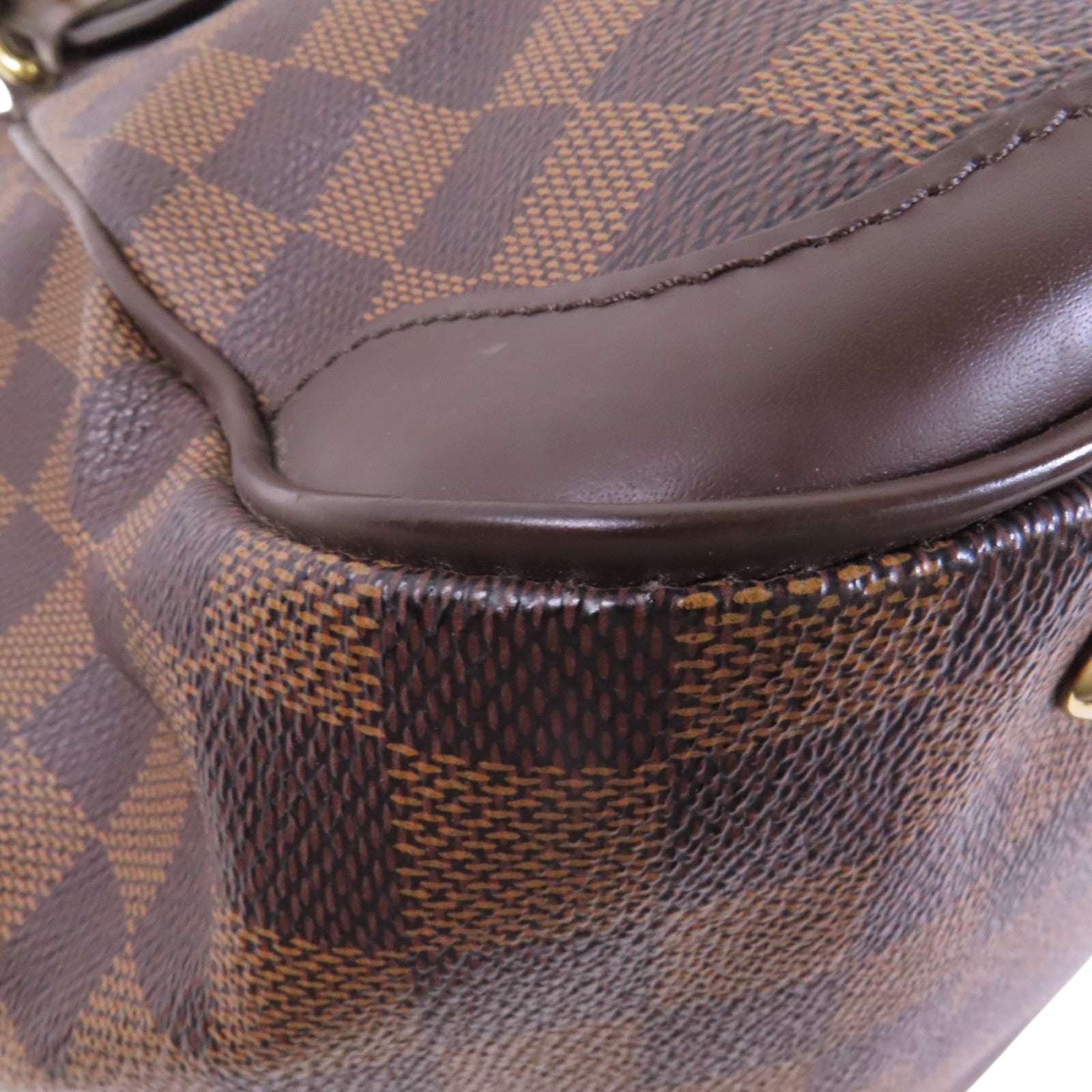 LOUIS VUITTON Damier Ebene Verona PM金扣肩背袋