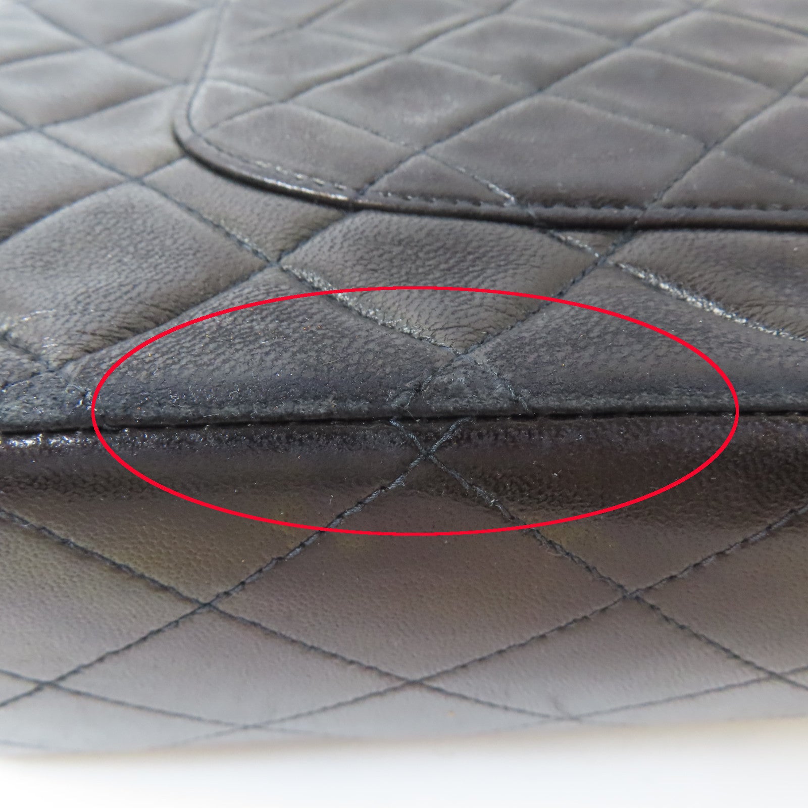 CHANEL 菱格羊皮皮革Vintage Classic 25金扣鏈帶肩背袋黑色