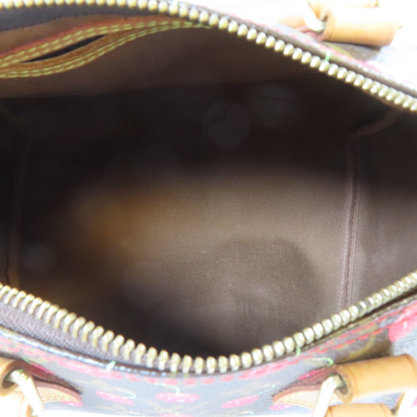 LOUIS VUITTON Monogram Cherry Speedy 25金扣手挽袋啡色