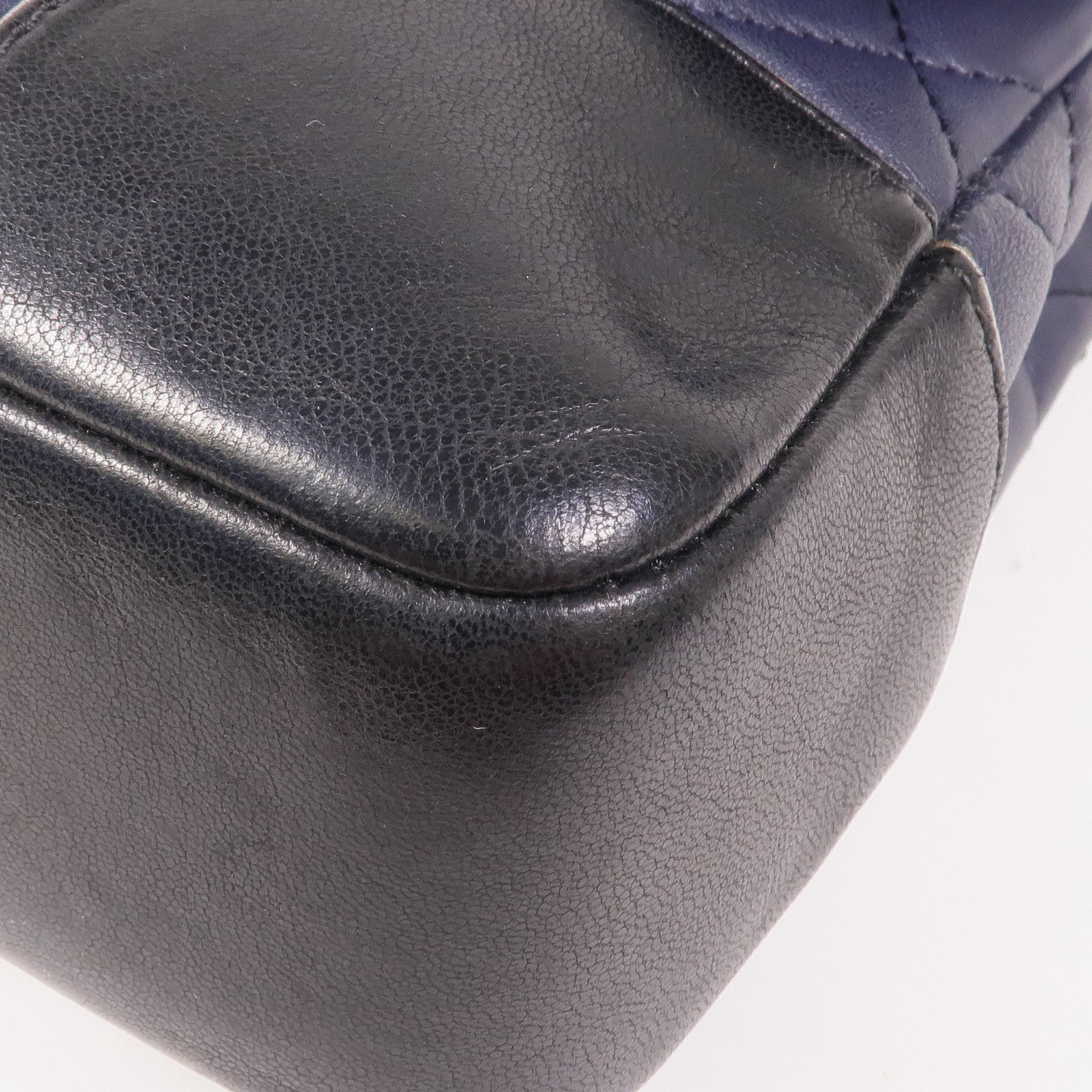 CHANEL 羊皮皮革Chain Shoulder銀扣鏈帶肩背袋