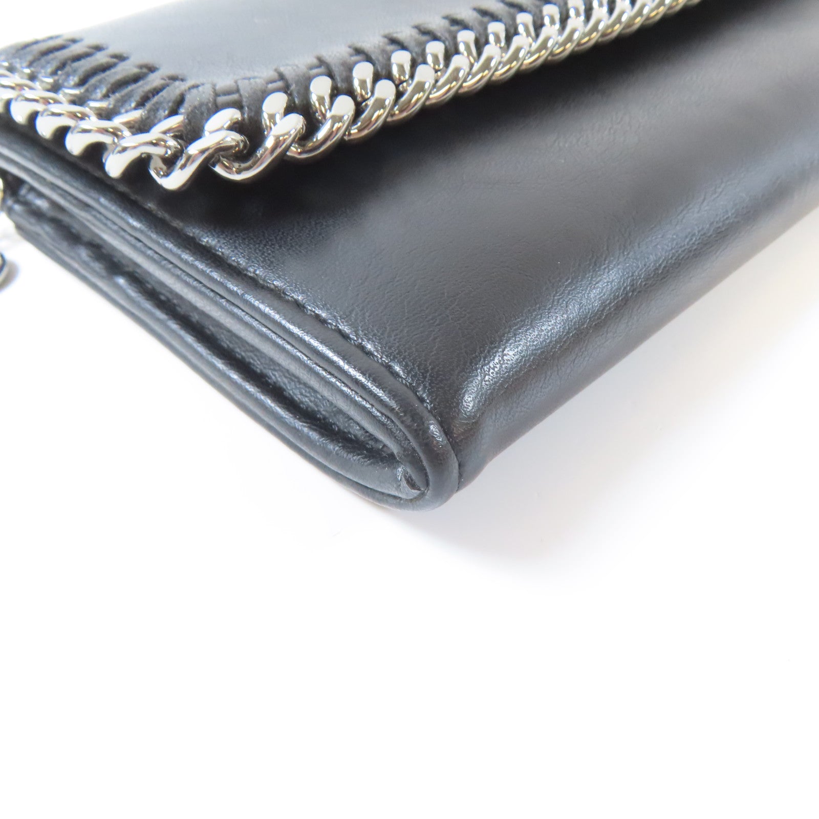 SELECTION 【激減優惠】牛皮皮革Stella Mccartney Long wallet銀扣長錢包黑色