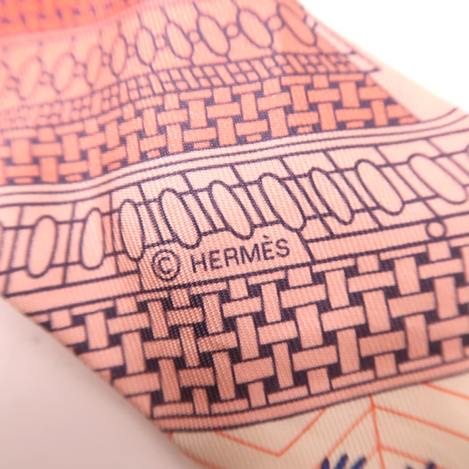 HERMES 【激減優惠】絲質Twilly絲巾