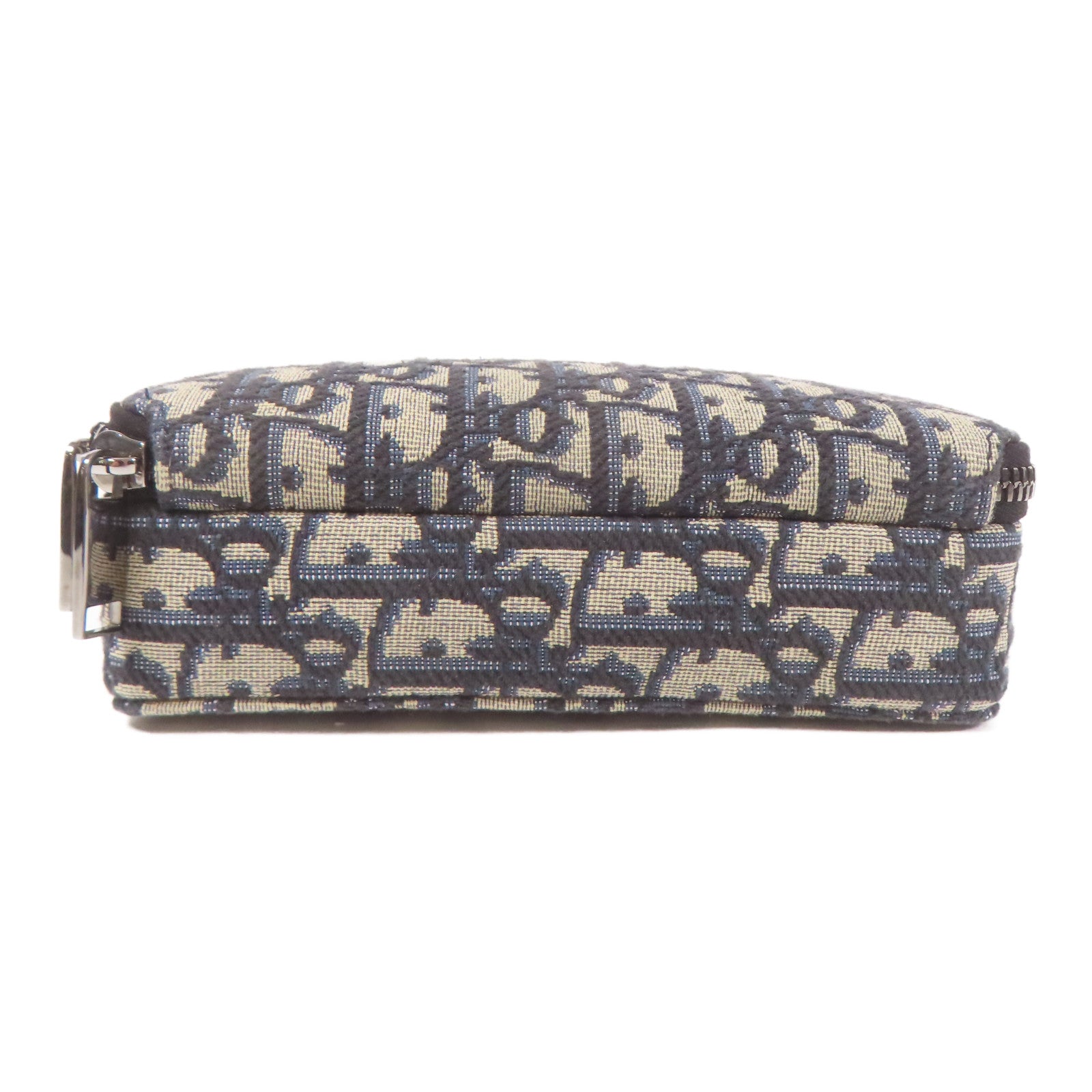 Dior 帆布Oblique銀扣肩背袋