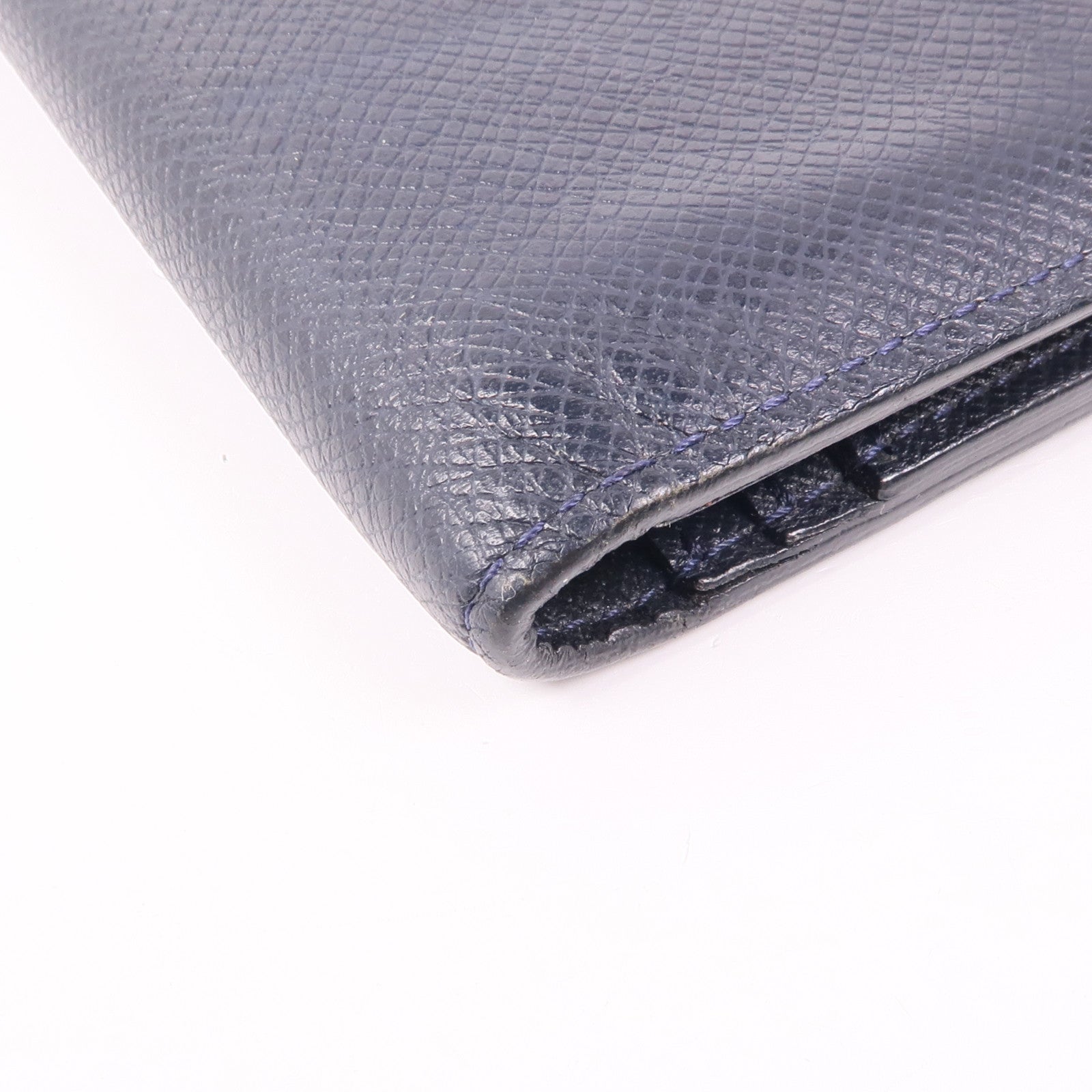 LOUIS VUITTON Taiga Brazza Wallet銀扣長錢包