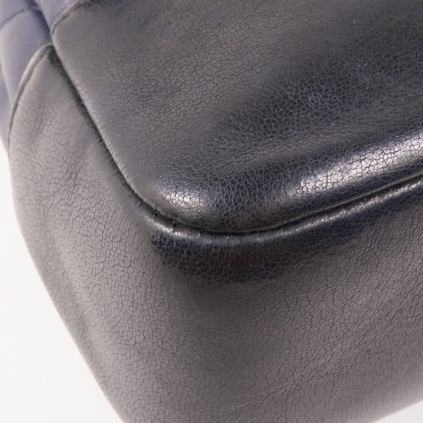 CHANEL 羊皮皮革Chain Shoulder銀扣鏈帶肩背袋