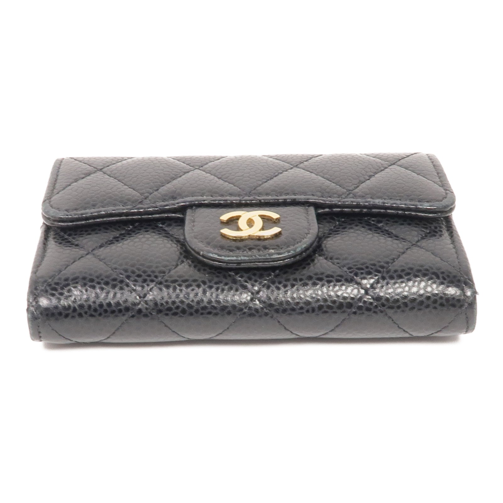 CHANEL 牛皮皮革Card Case金扣卡片套