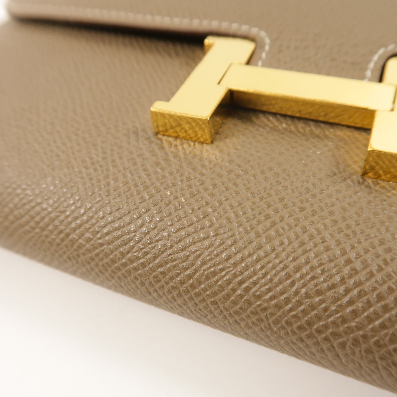 HERMES Epsom皮革Constance To Go金扣肩背袋Etoupe
