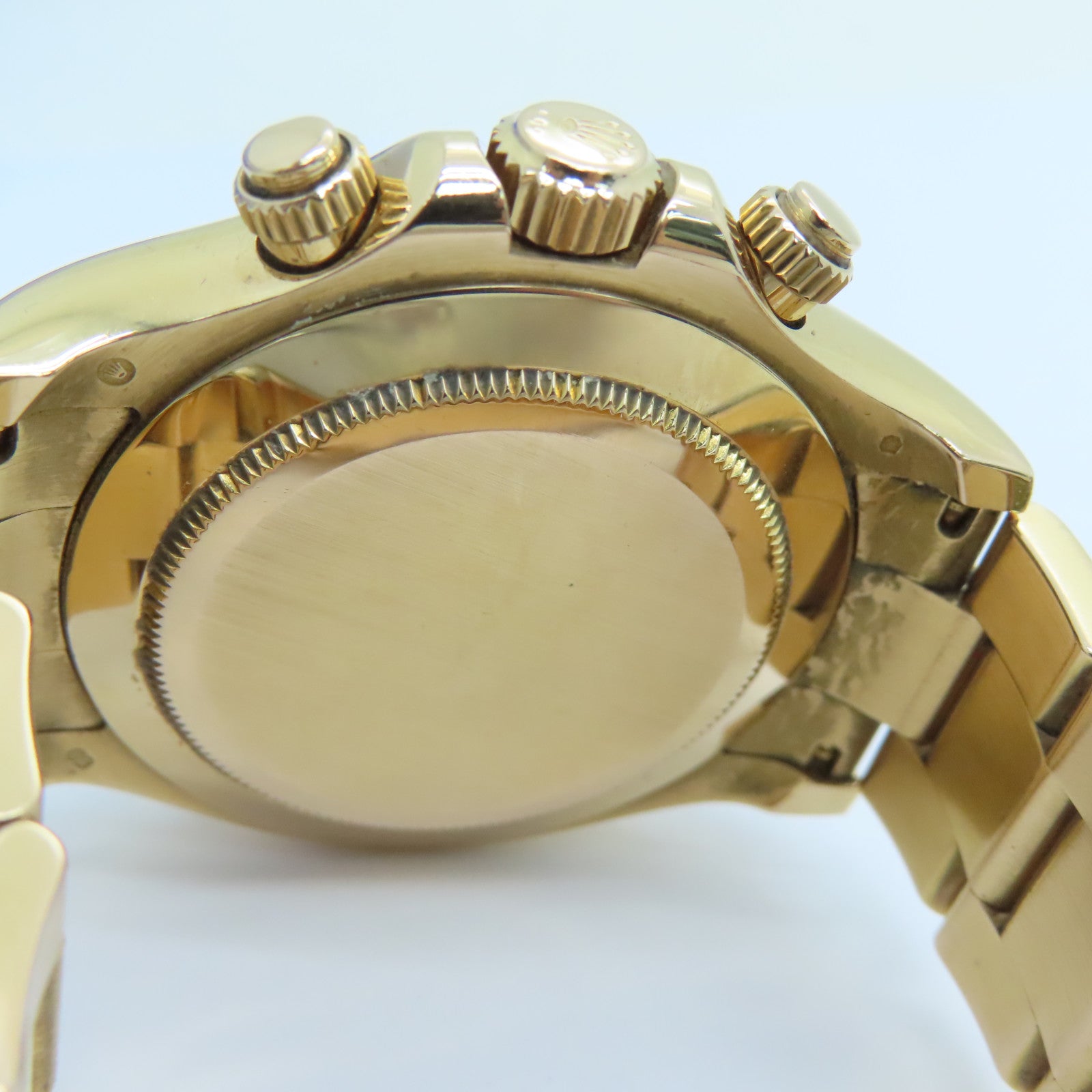 ROLEX 【激減優惠】18K黃金Daytona手錶自動機芯金色
