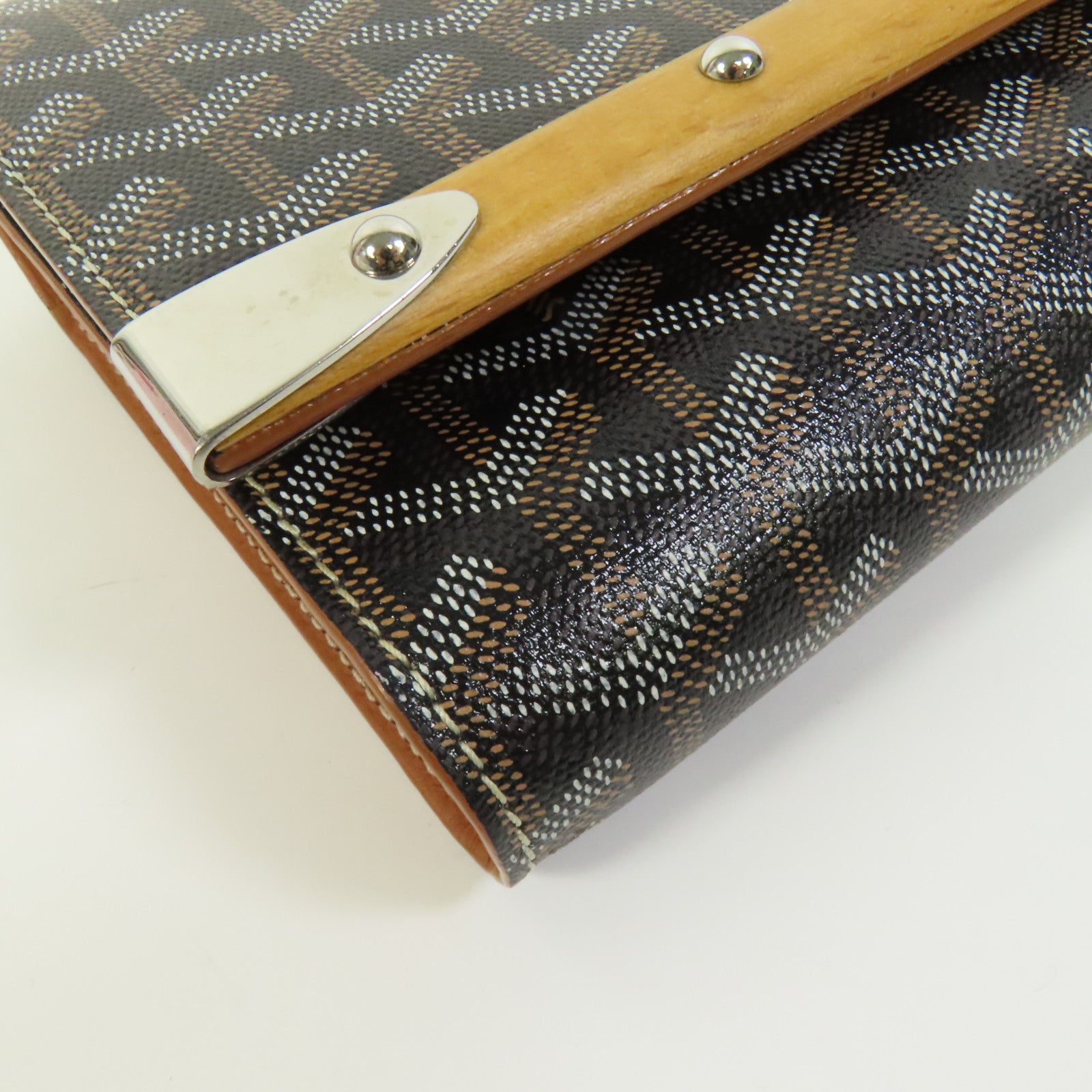 GOYARD 塗層帆布Monte-Carlo PM銀扣肩背袋