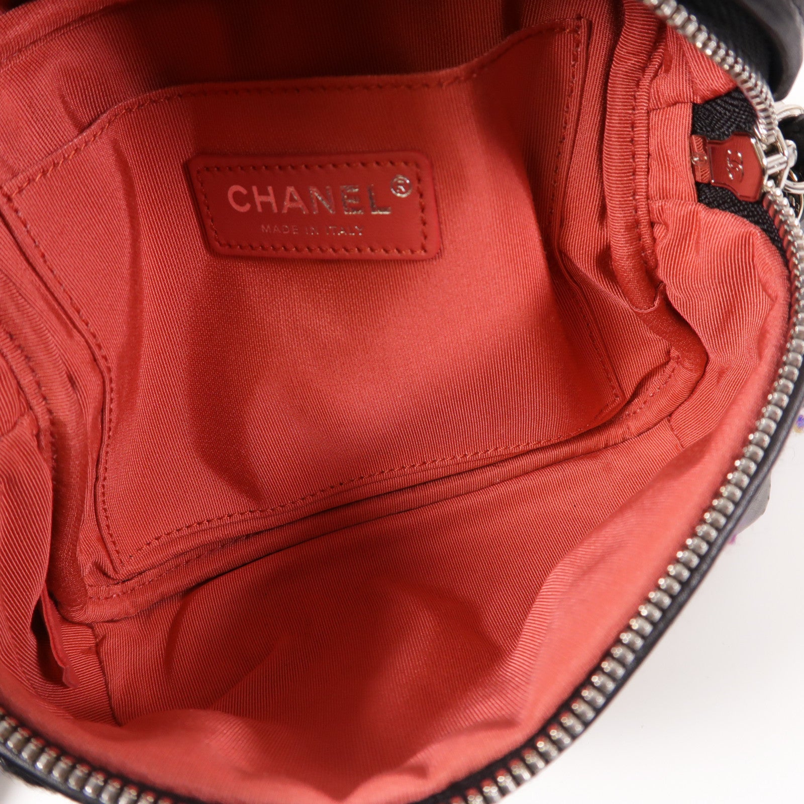 CHANEL Tweed Waist Bag銀扣腰包