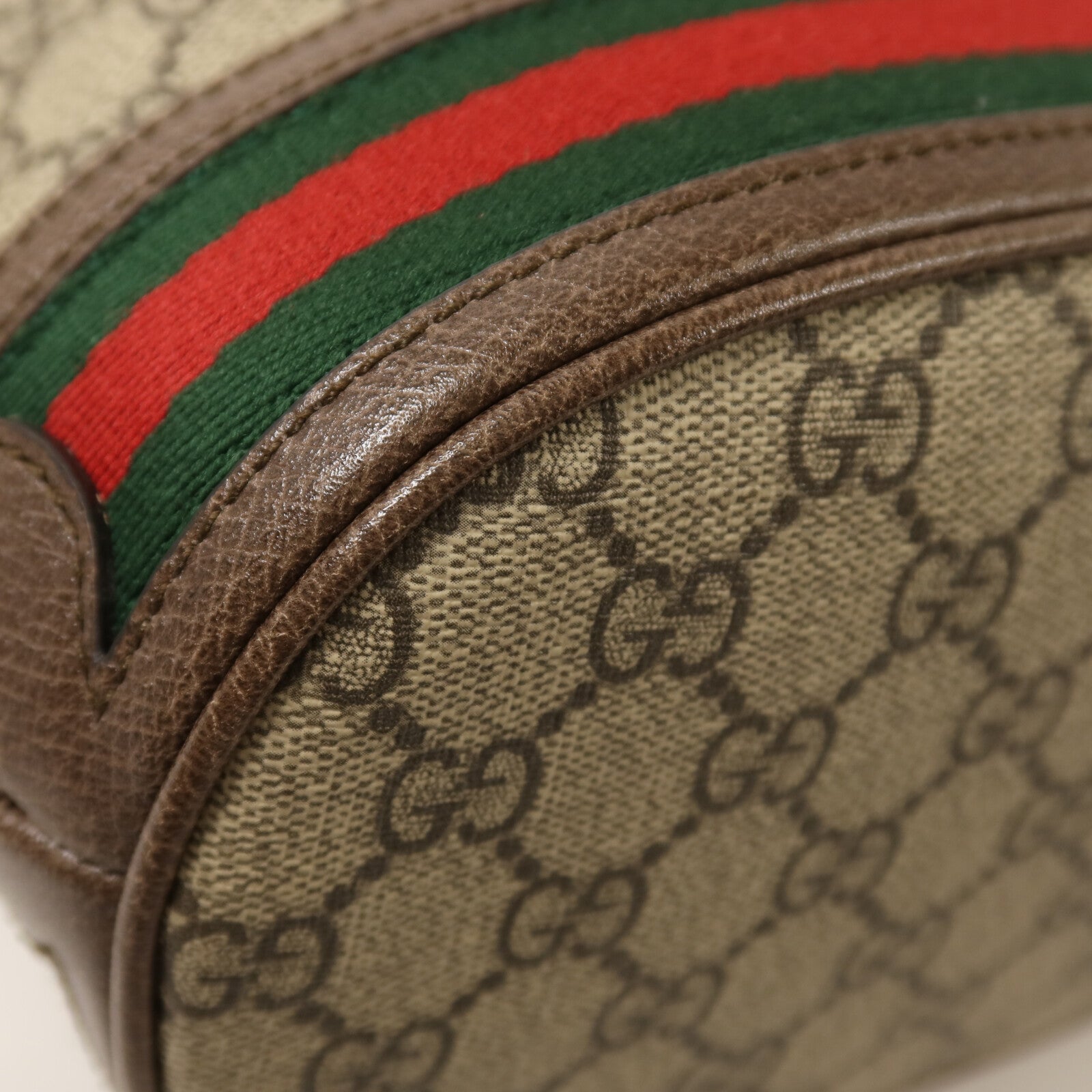 GUCCI 塗層帆布Ophidia Bucket Bag金扣肩背袋