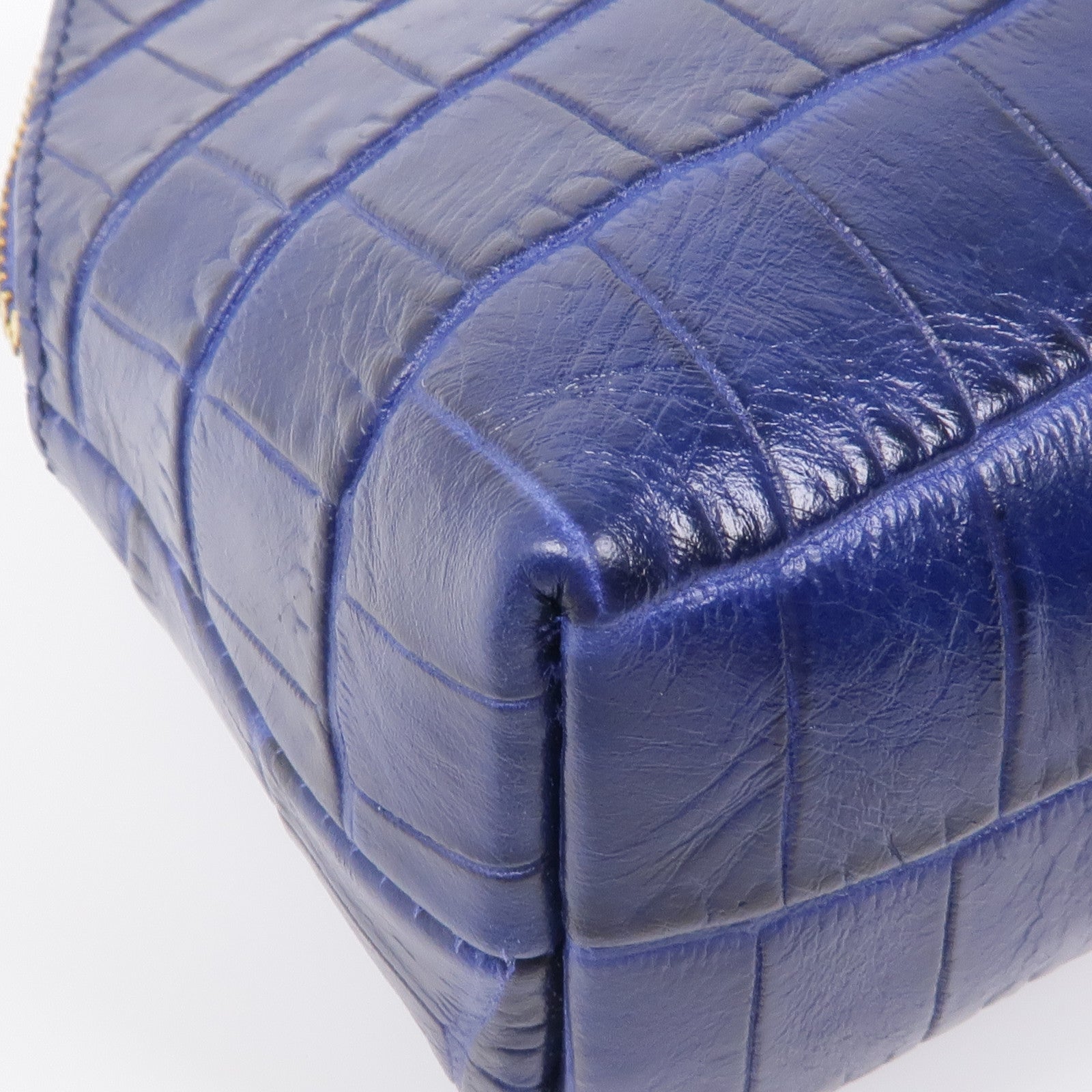 Furla 牛皮皮革Pouch金扣手拿包