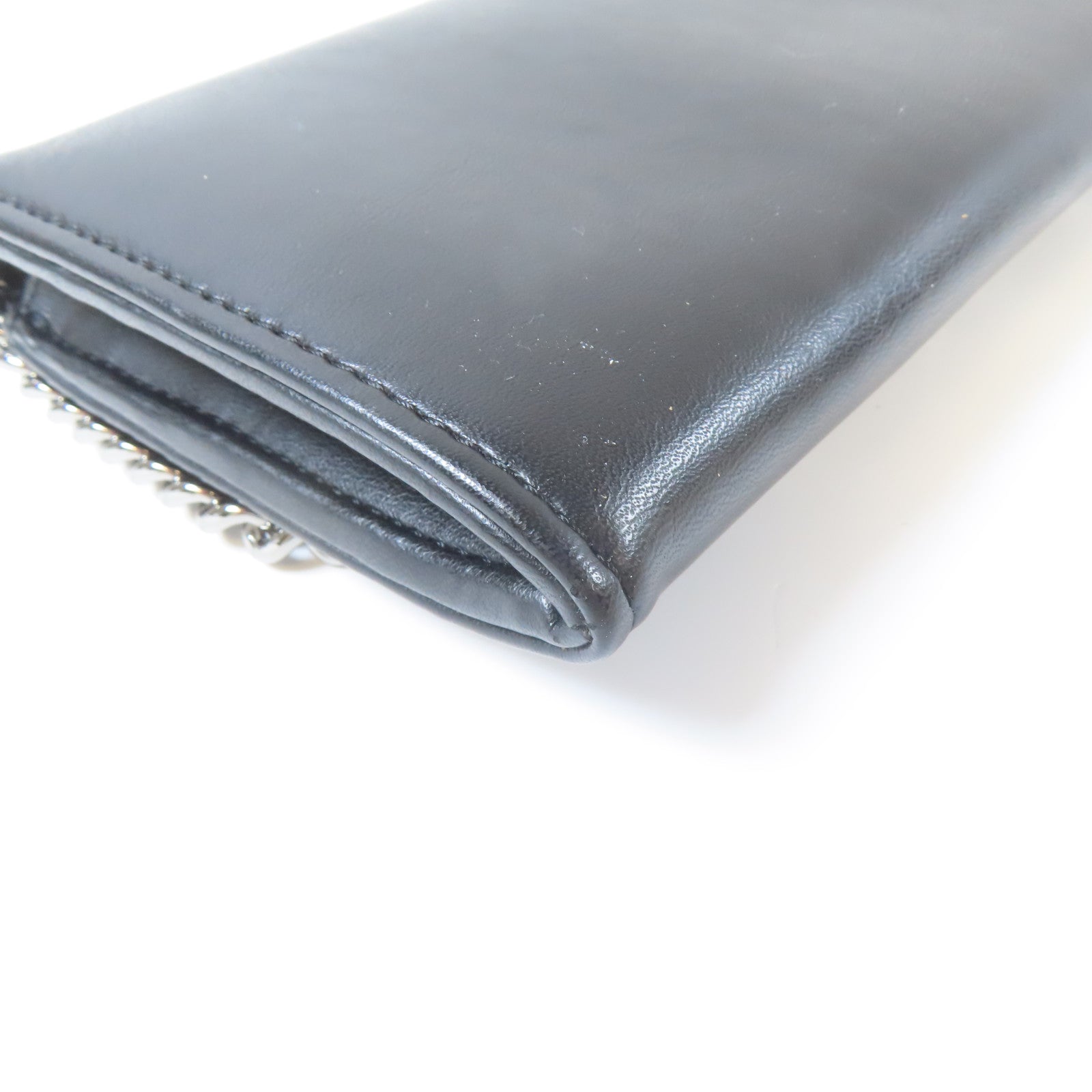 SELECTION 【激減優惠】牛皮皮革Stella Mccartney Long wallet銀扣長錢包黑色